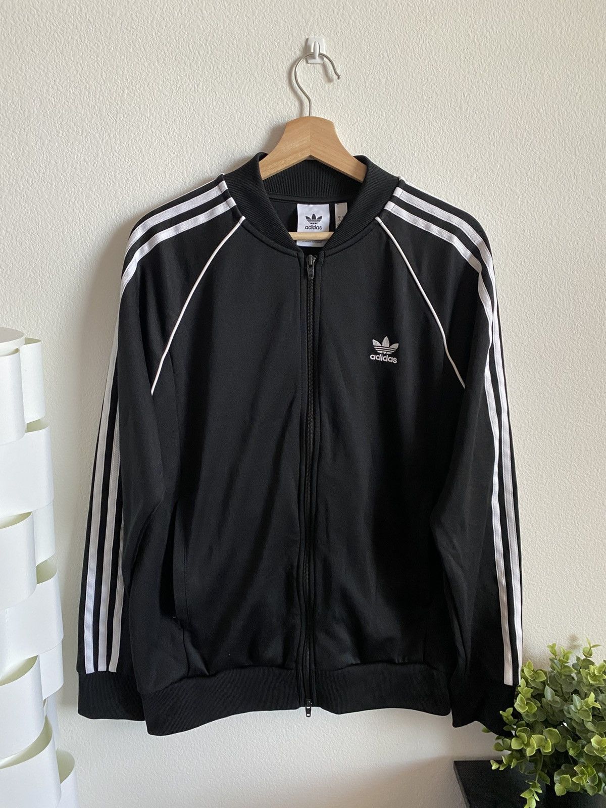 adidasALEXANDER WANG ブラック ストライプジャケット M adidasALEXANDER WANG ブラック ストライプジャケット M