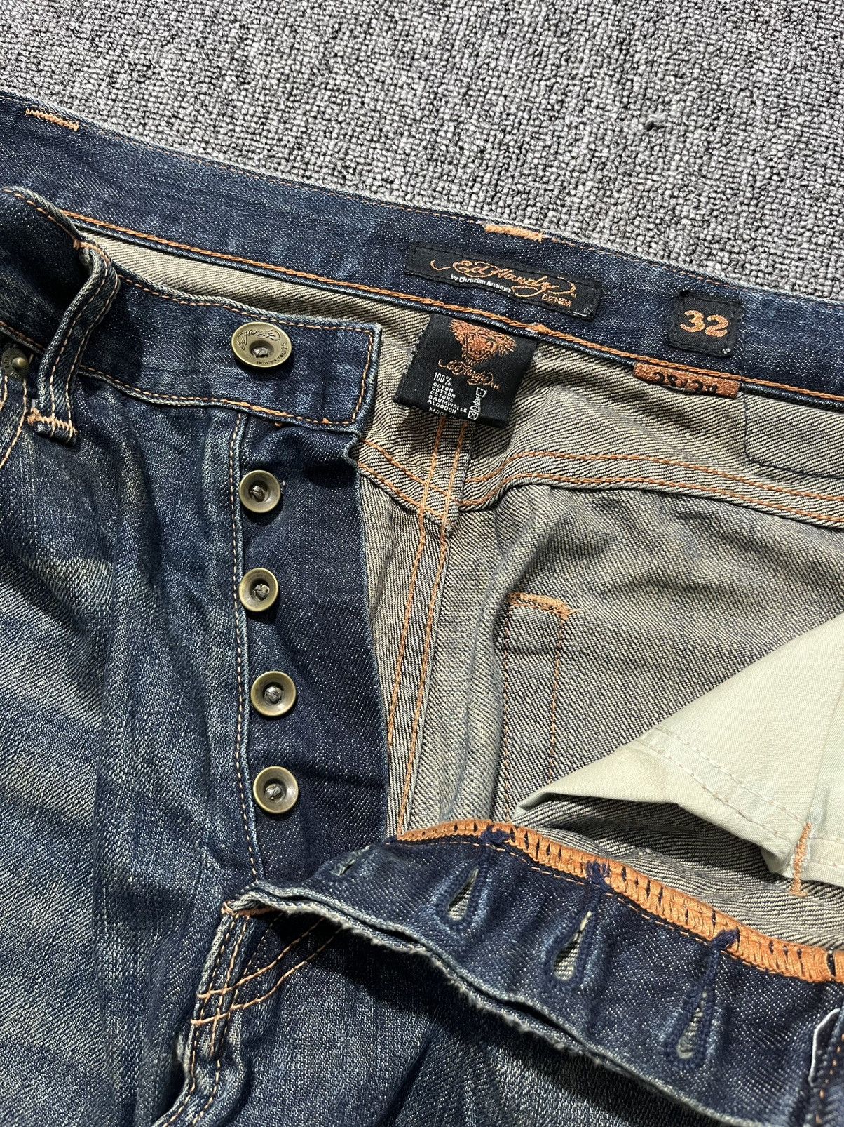 Ed Hardy vintage ed hardy by christian audigier washed jeans Size US 34 / EU 50 - 14 Thumbnail