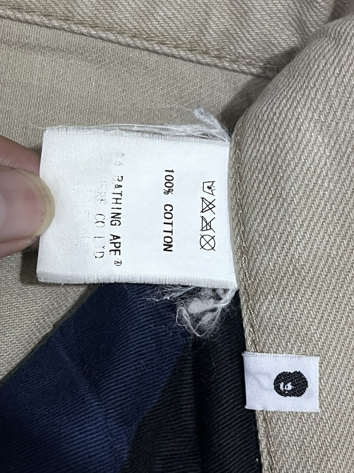 Bape Vintage Bape jeans embroidered logos Size US 33 - 8 Thumbnail