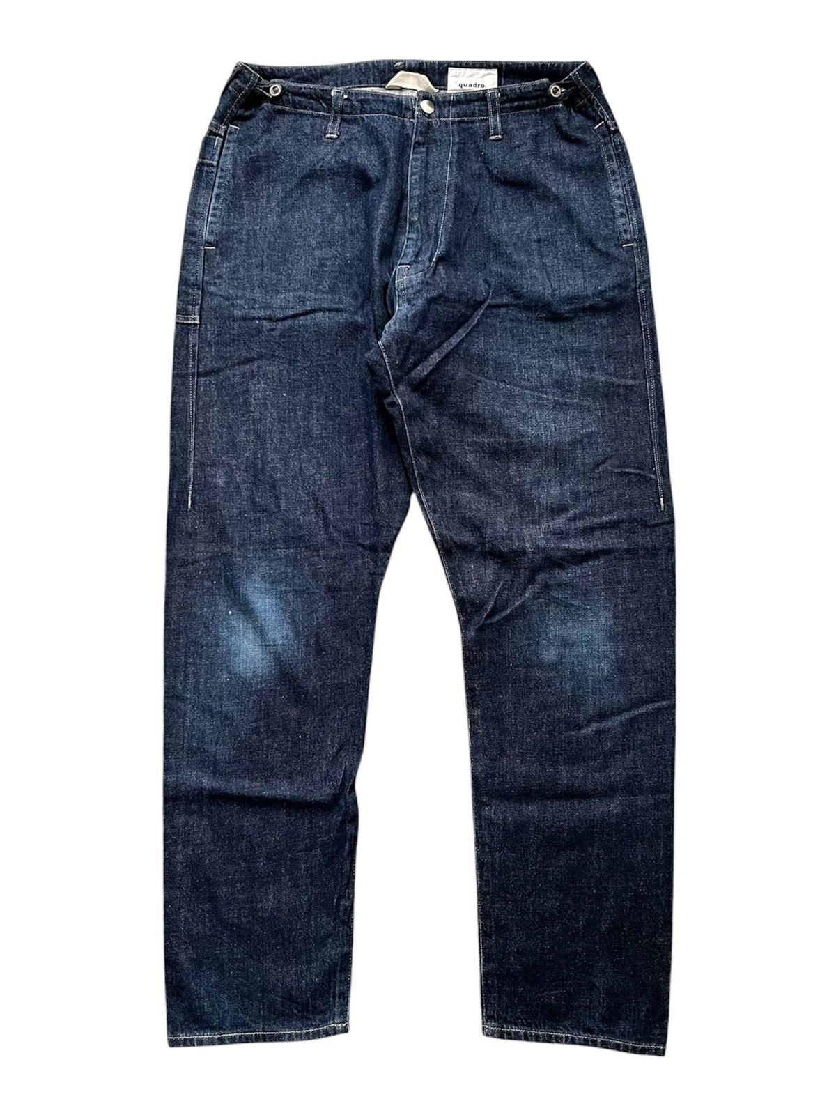 Japanese Brand Quadro Japan Drop Crotch Indigo Denim mercibeaucoup Size US 34 / EU 50 - 1 Thumbnail