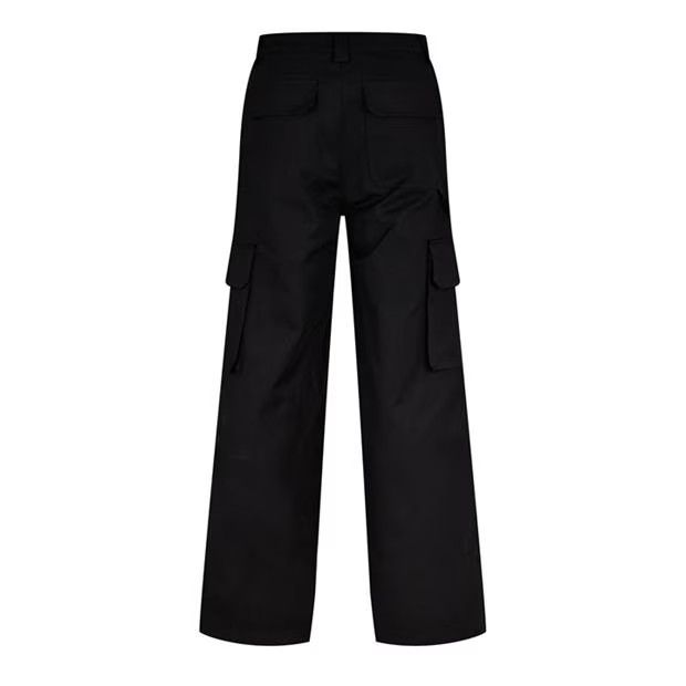 Valentino o1g2r1mq0724 Canvas Cargo Trousers in Black Size US 30 / EU 46 - 2 Thumbnail