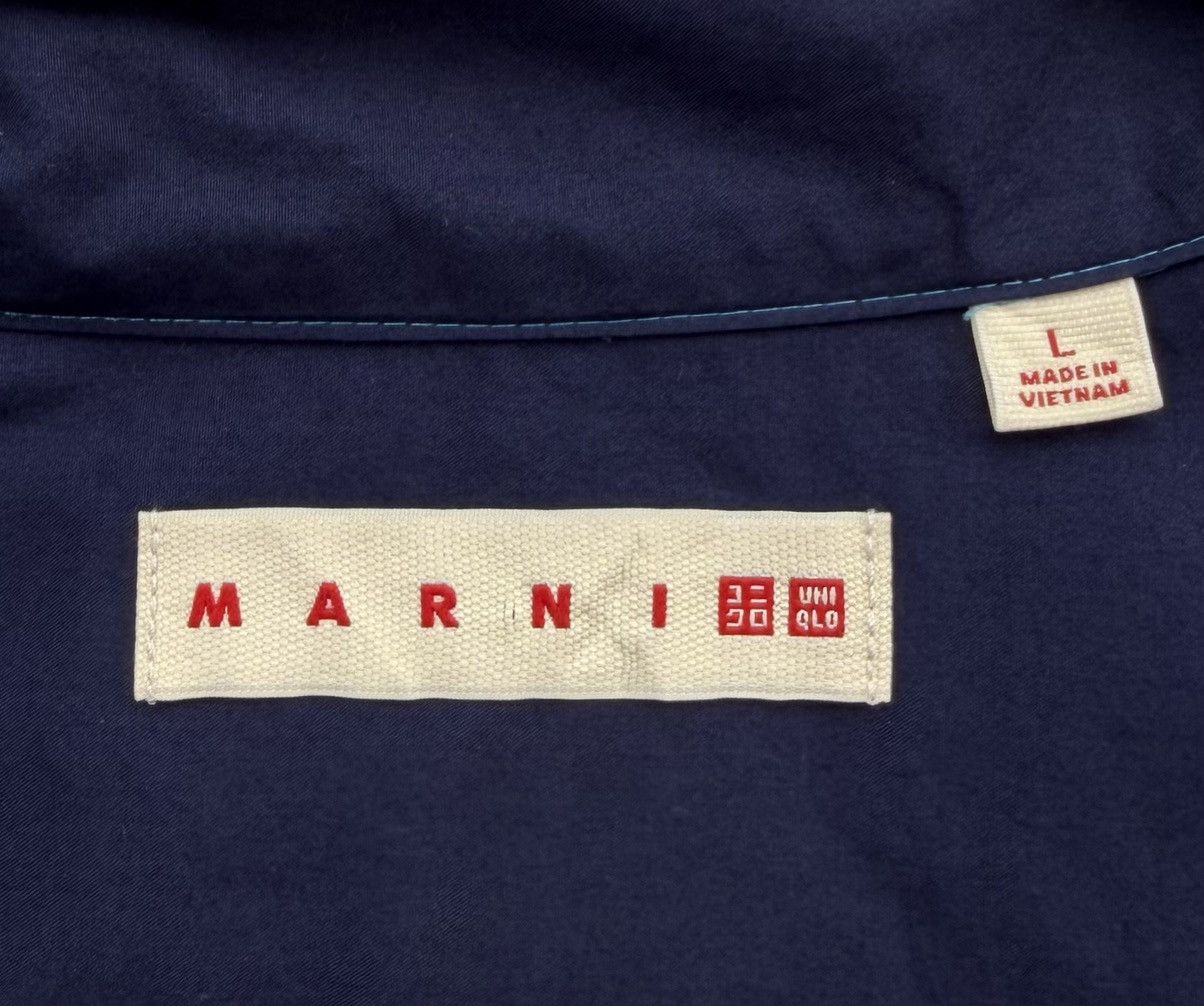 Marni Uniqlo x Marni Short Sleeve Shirt Navy Pocket Shirt Size US L / EU 52-54 / 3 - 7 Thumbnail