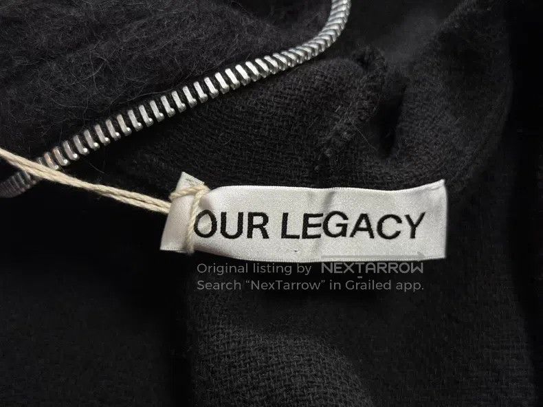 Our Legacy Our Legacy Black zipper sweater jacket Size US M / EU 48-50 / 2 - 6 Thumbnail