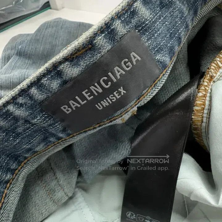 Balenciaga Balenciaga FW24 Logo Print Long Denim Pants. Size US 26 / EU 42 - 3 Thumbnail