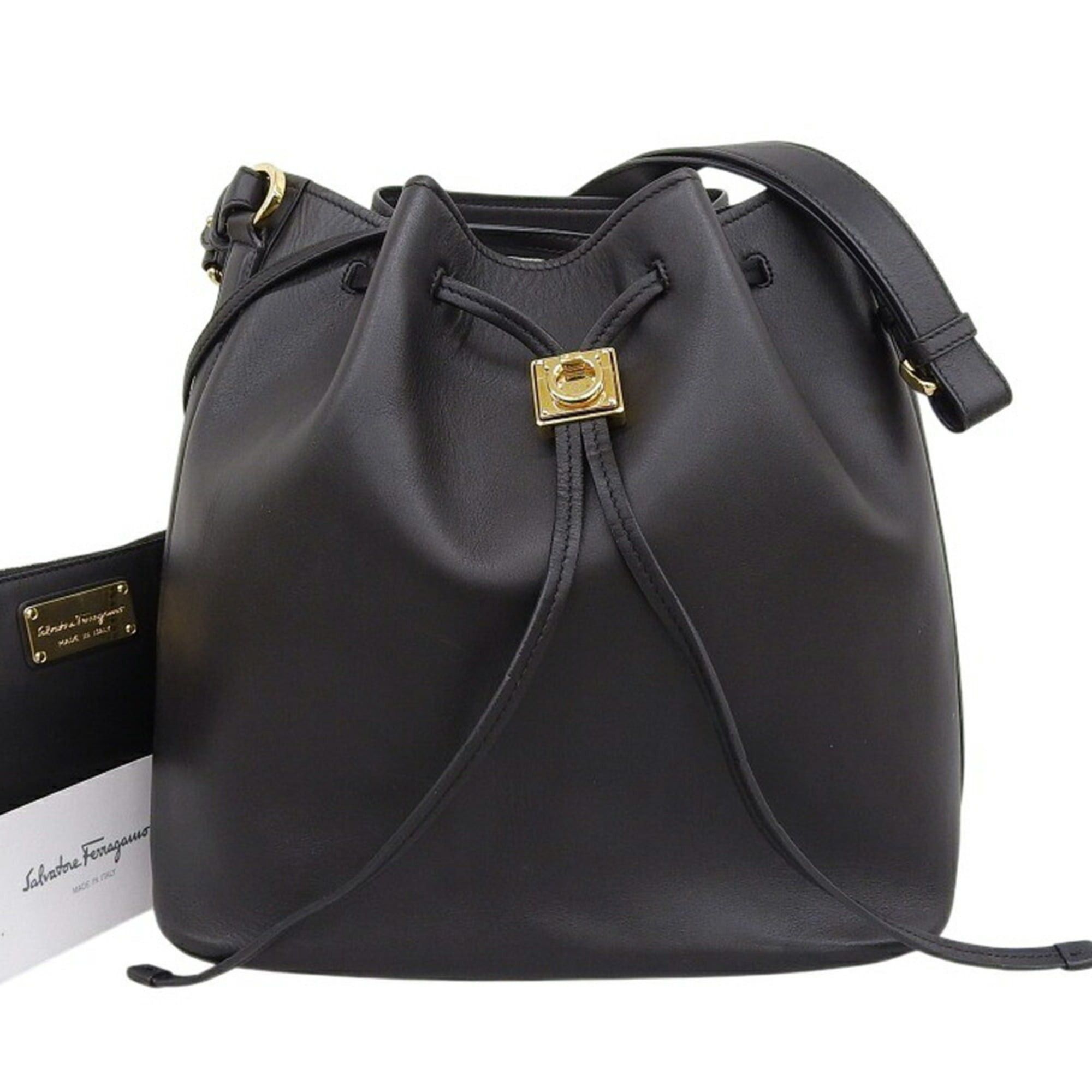 Salvatore Ferragamo Salvatore Ferragamo shoulder bag AU 21 F269, handbag, black leather. Size ONE SIZE - 1 Thumbnail