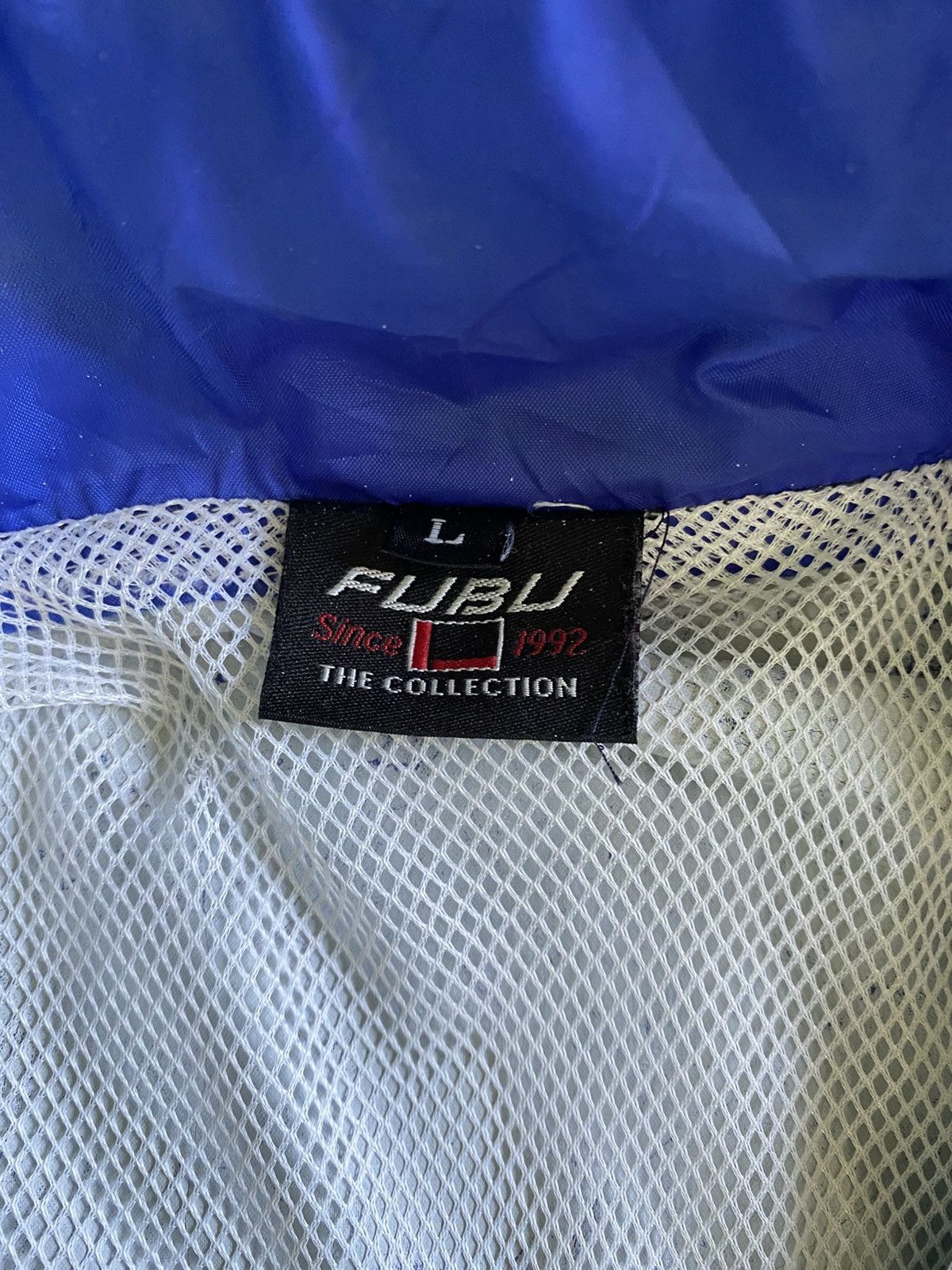Fubu × Rap Tees Vintage Fubu Sports Spell out Windbreaker Jacket Size US L / EU 52-54 / 3 - 11 Thumbnail