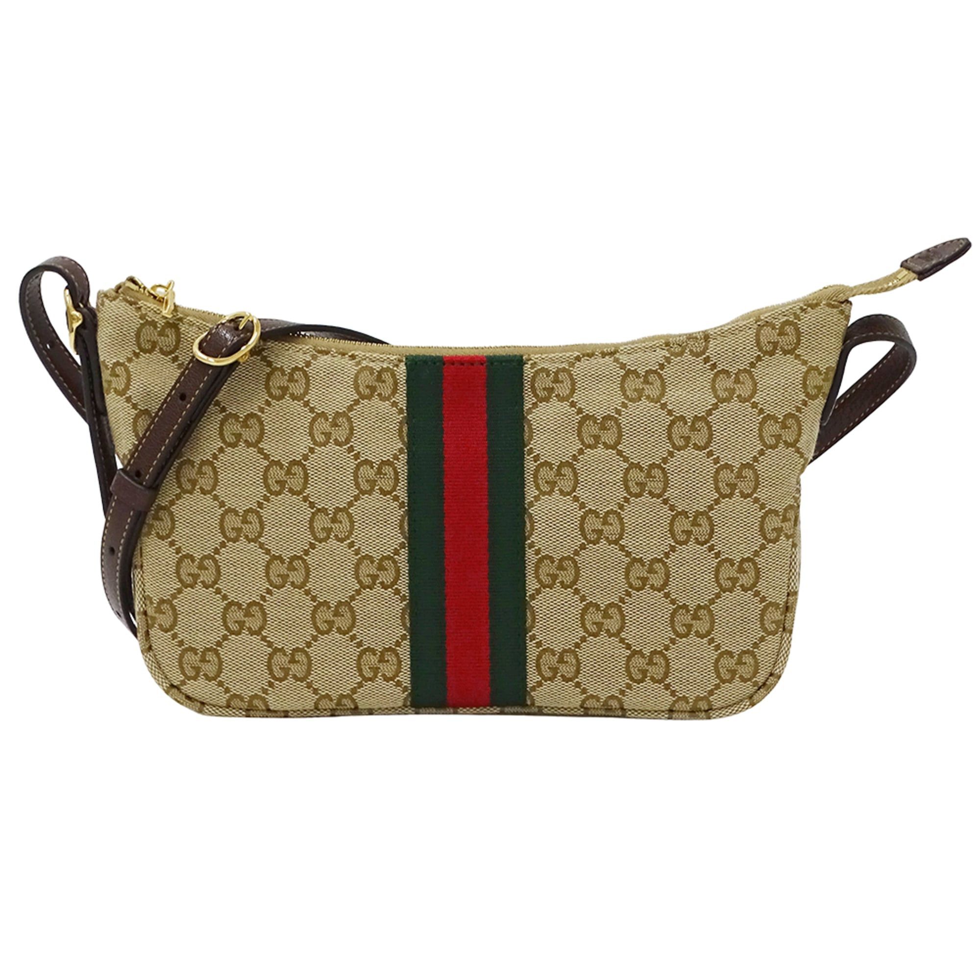 Gucci Gucci handbag for women, brand name shoulder bag, 2-way, Lunetta GG Supreme, beige/brown, 863406, mini bag Size ONE SIZE - 1 Thumbnail