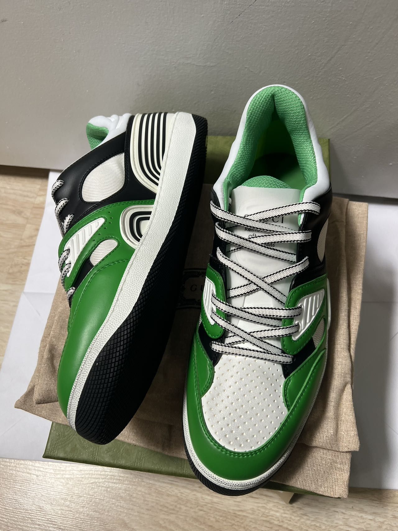 Gucci Gucci Basket 'Green Demetra' 697882-2SH90-3760 Size US 12 / EU 45 - 3 Thumbnail