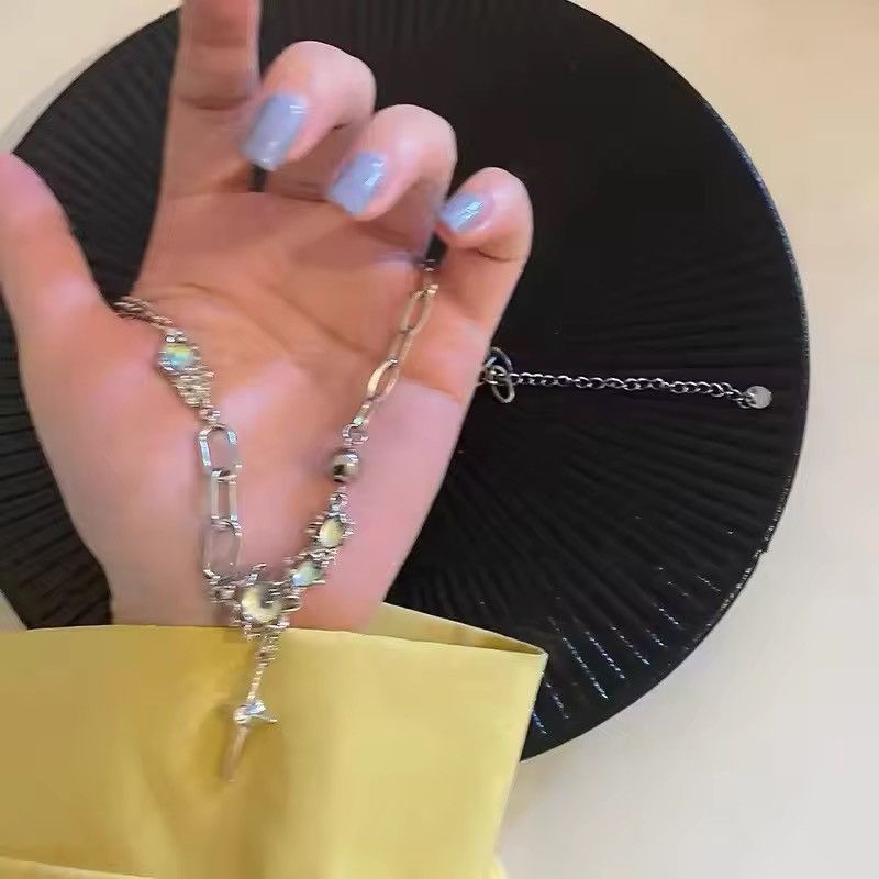 Jewelry Moonstone Cross Necklace Size ONE SIZE - 2 Thumbnail