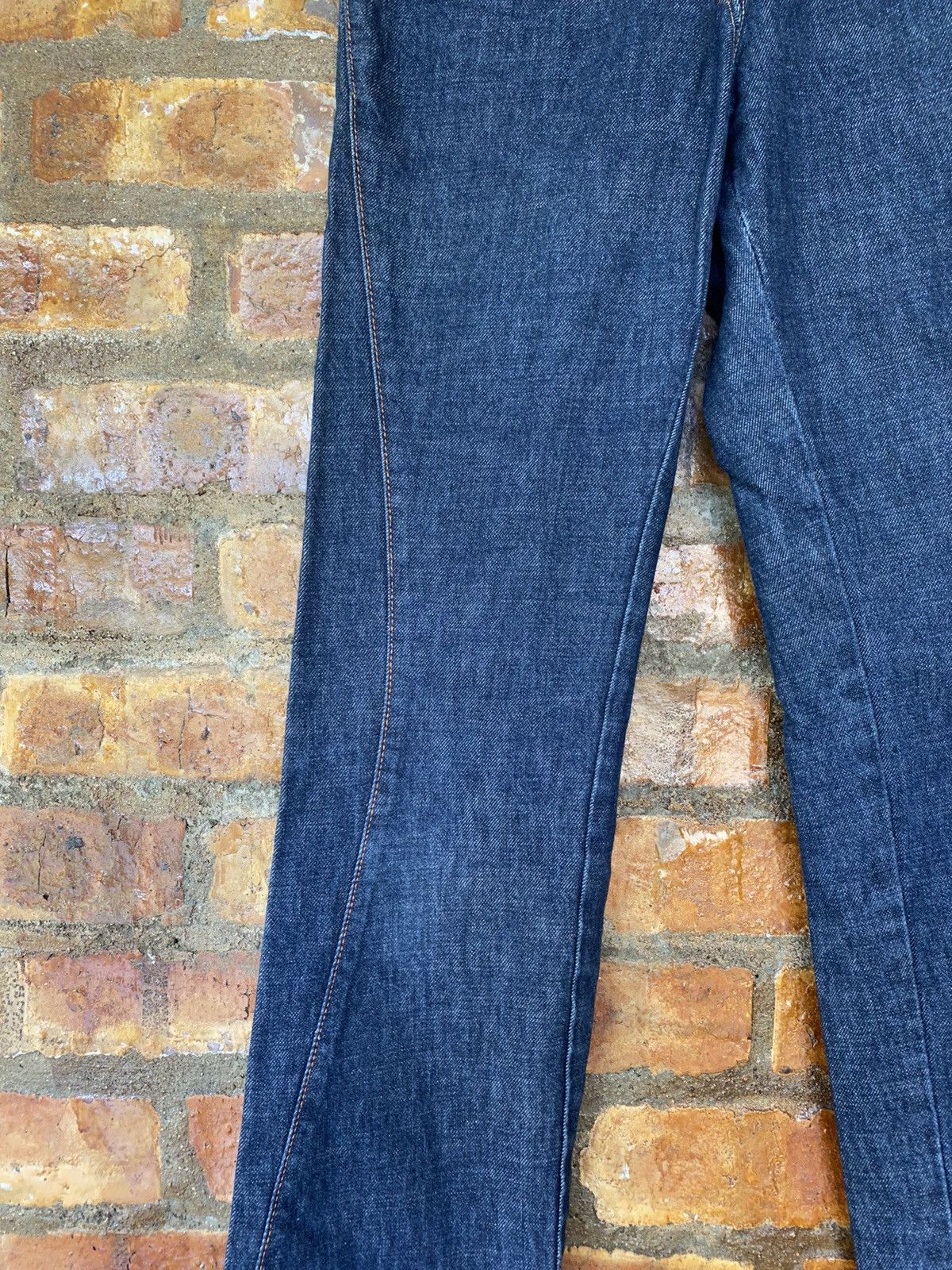 Walter Van Beirendonck Vtg W&Lt center Zipper Curve stitch denim Size 28" / US 6 / IT 42 - 6 Thumbnail