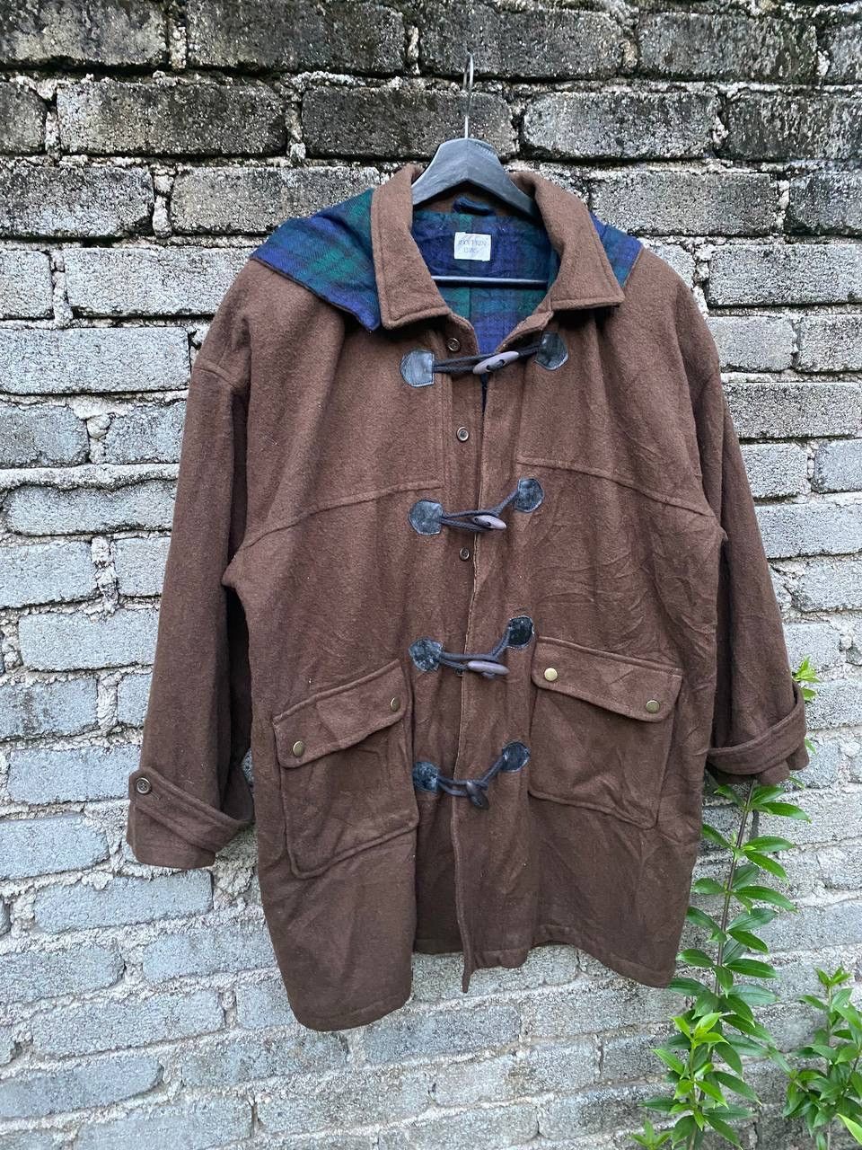 Japanese Brand Vintage Jeoffrin Byrs Duffel Coat Size US L / EU 52-54 / 3 - 4 Thumbnail