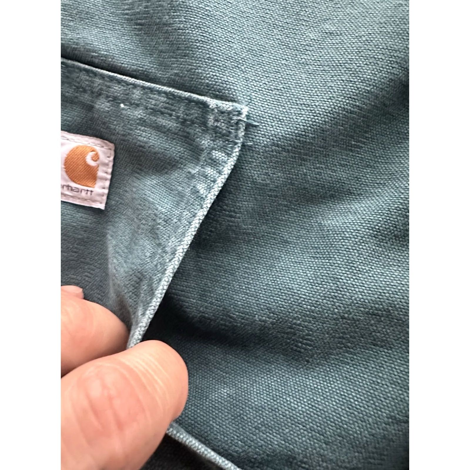 Carhartt VINTAGE Carhartt Hooded Jacket Women's Small Teal WJ130-443 Casual Outdoor Spring Fall Winter Size S / US 4 / IT 40 - 3 Thumbnail