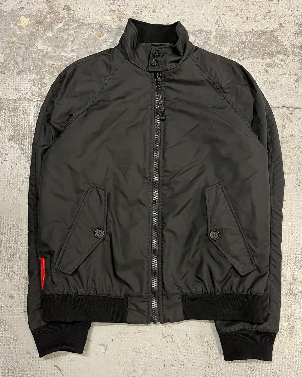 Prada AW2007 Prada Black Linea Rossa Light Nylon Bomber Jacket Size US M / EU 48-50 / 2 - 1 Thumbnail