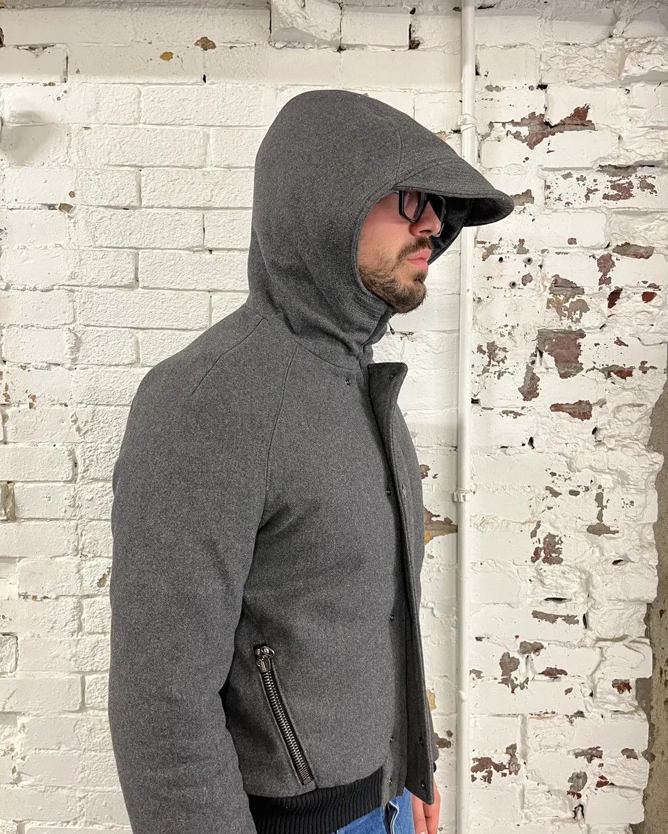 Pierre Balmain AW2012 Pierre Balmain Wool Zip Grey Bomber Jacket Size US S / EU 44-46 / 1 - 5 Thumbnail