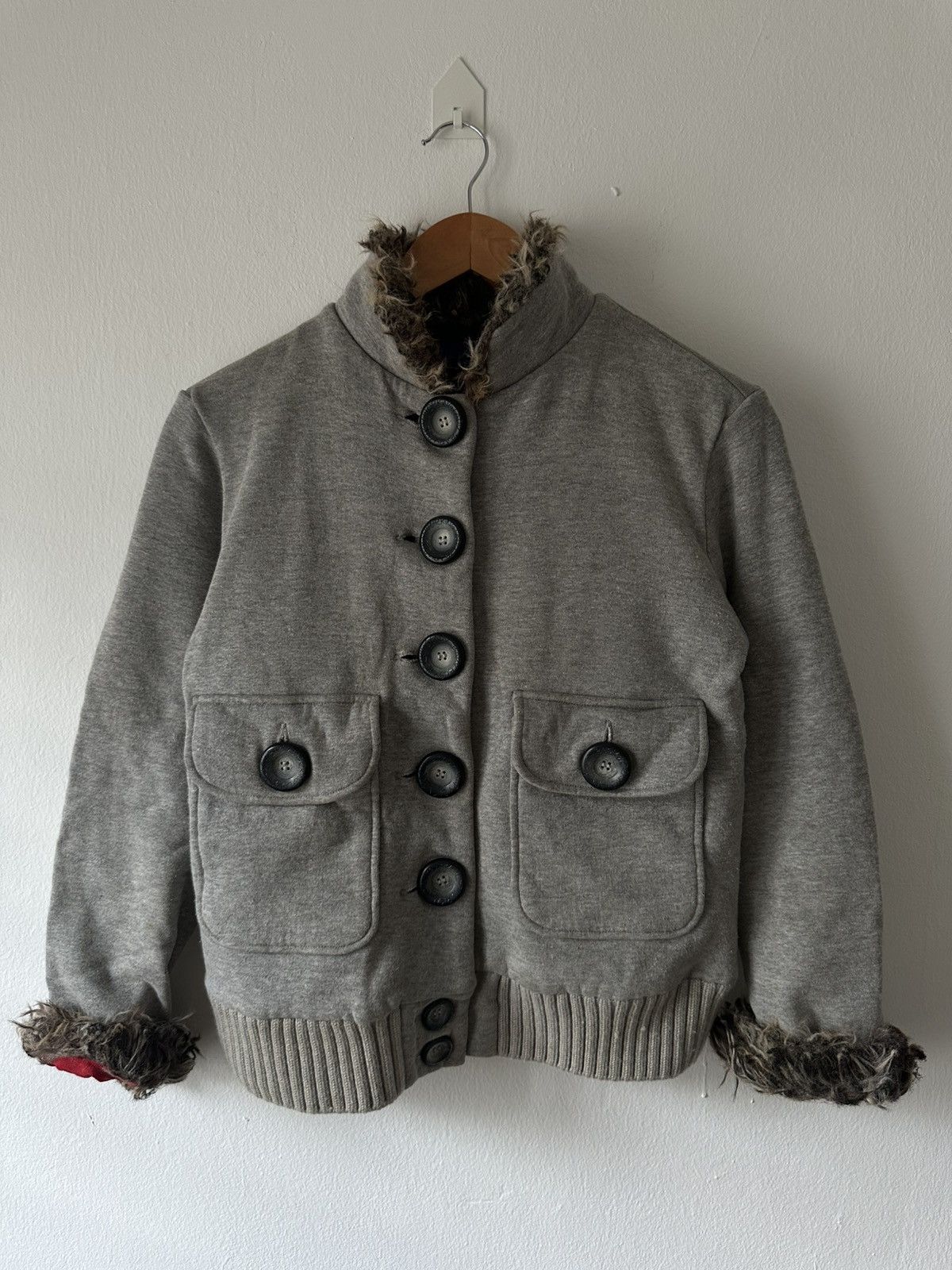 Bape BAPY Fur Trim Button Military Jacket Size M / US 6-8 / IT 42-44 - 1 Thumbnail