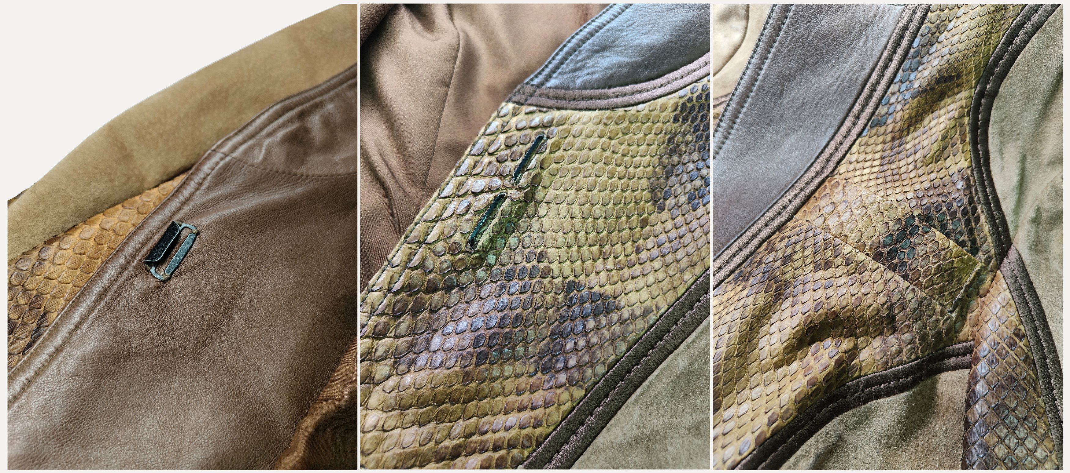 Gucci Gucci _ Italy_ Tom Ford Era_ Suede x Python _ Leather Jacket Size S / US 4 / IT 40 - 7 Thumbnail
