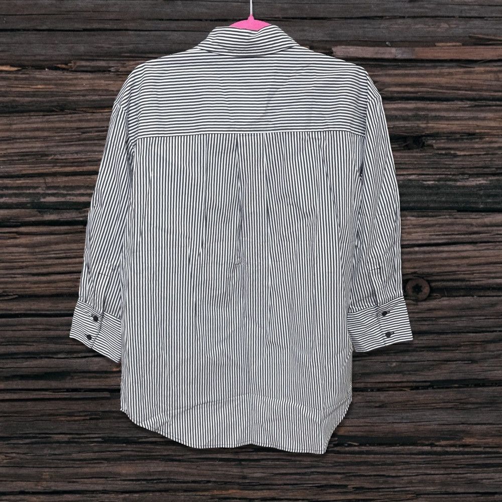Other Liverpool Striped Button Down Shirt NWT Size M / US 6-8 / IT 42-44 - 2 Thumbnail