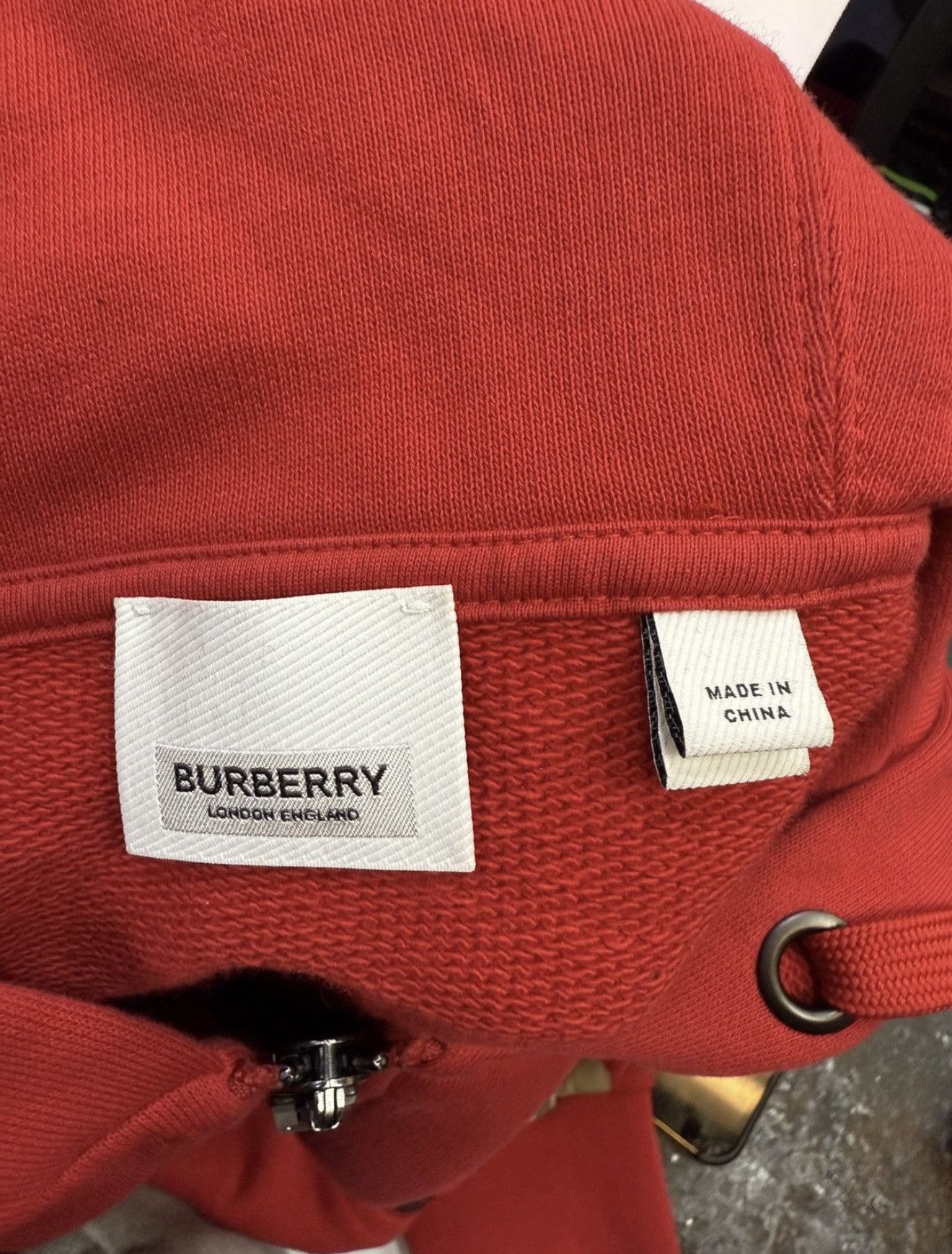 Burberry Burberry Red Zip Up Hoodie Size US S / EU 44-46 / 1 - 8 Thumbnail