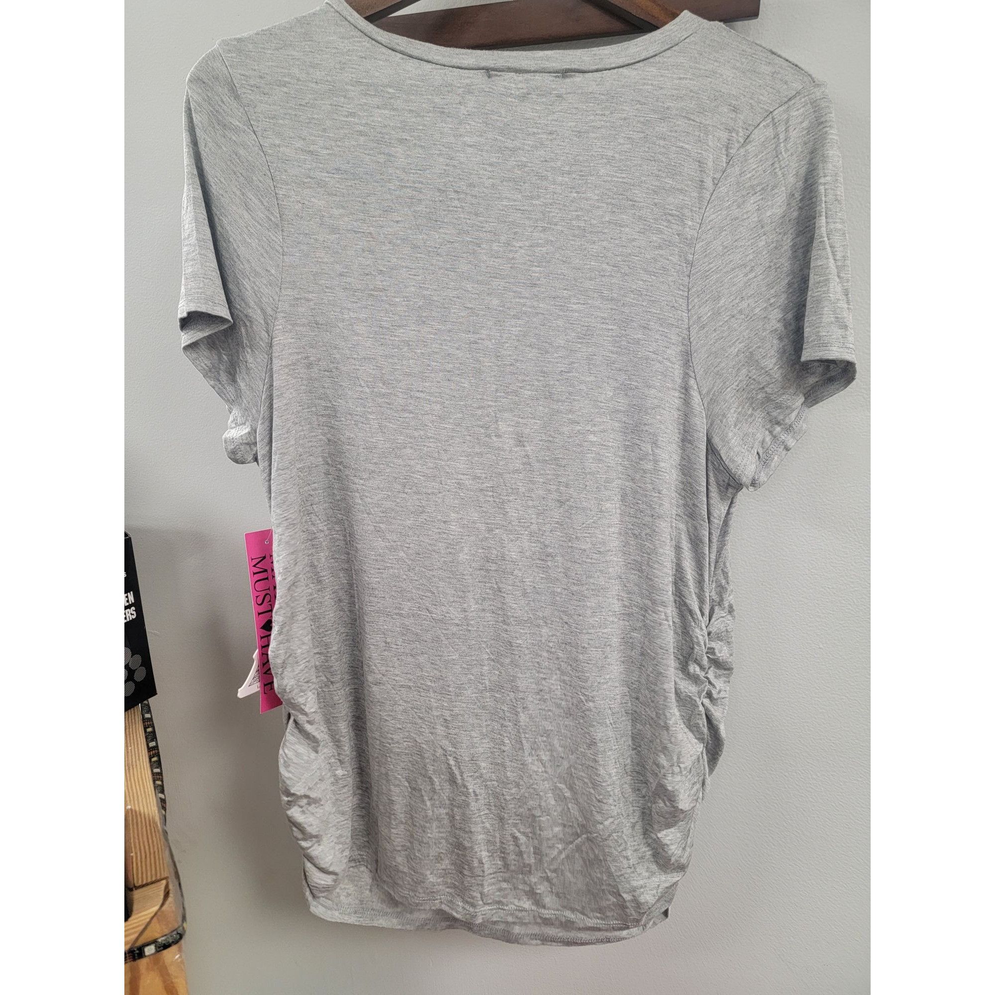 Other 1French Pastry "Preggers" Maternity T-Shirt XL Gray Size XL / US 12-14 / IT 48-50 - 4 Thumbnail