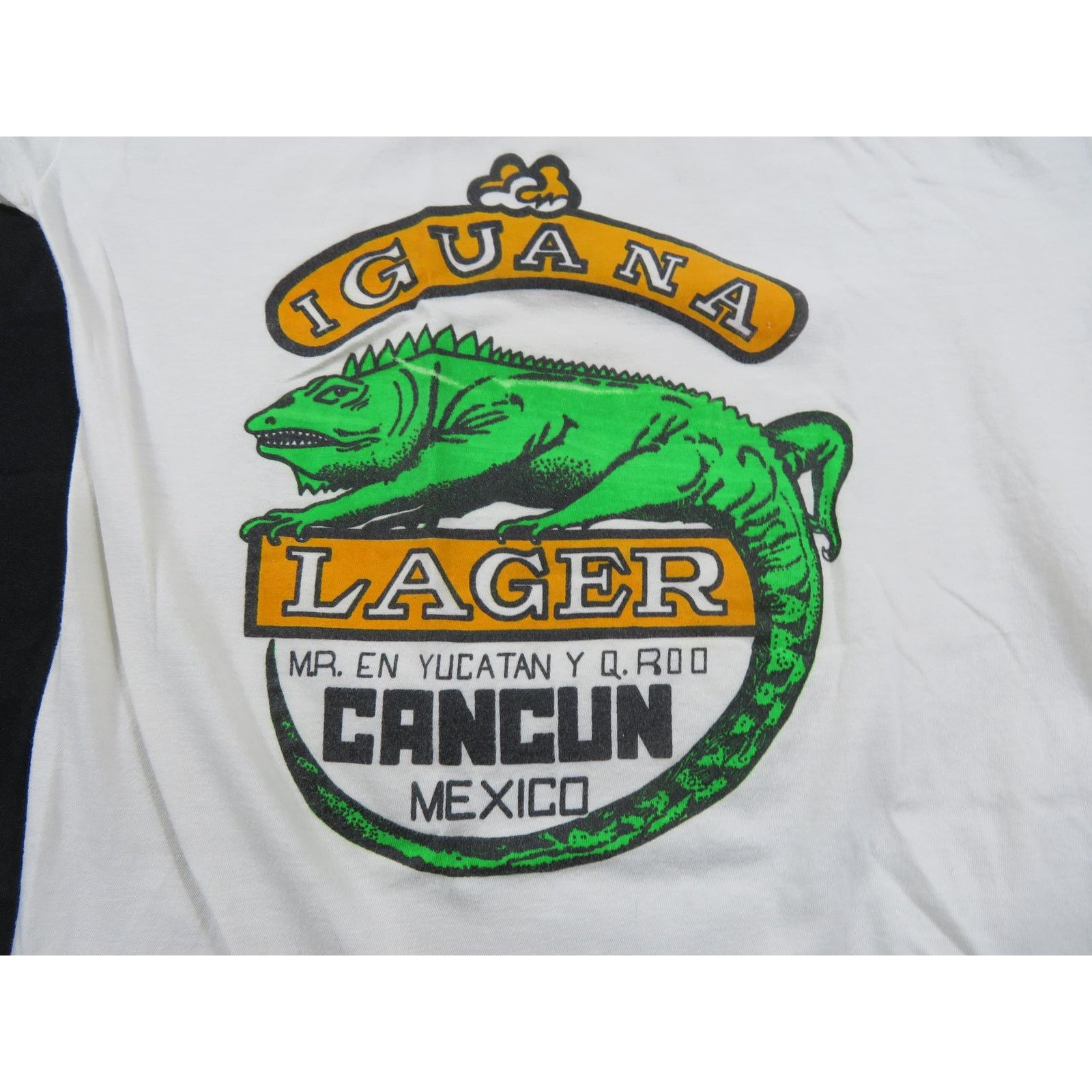 Other Iguana Mexican Lager Cancun White T-shirt Sz M 1980s Size US M / EU 48-50 / 2 - 2 Thumbnail