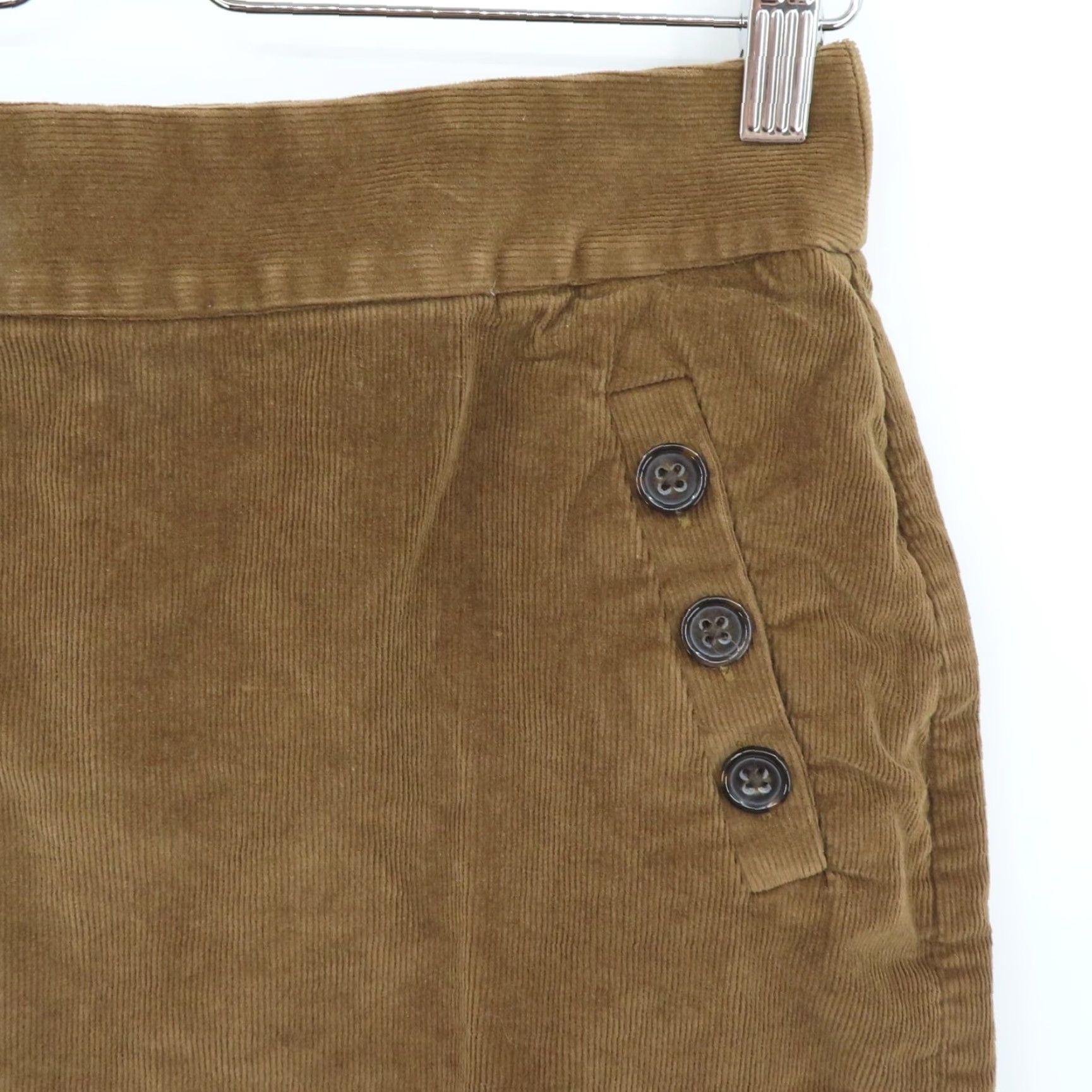 Banana Republic Banana Republic Skirt Pencil 6 Brown Corduroy Zip Back Vintage No Size 28" / US 6 / IT 42 - 2 Thumbnail