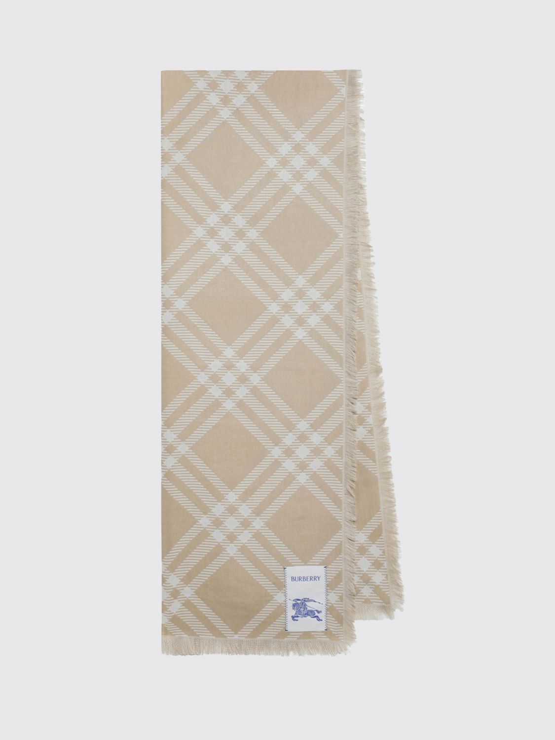 Burberry Burberry Scarf Woman Ecru Size ONE SIZE - 1 Thumbnail
