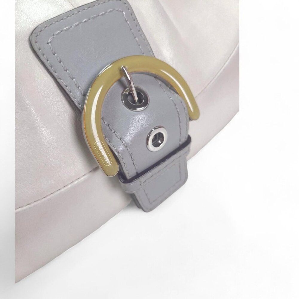 Coach COACH Soho White/ivory grey buckle shoulder bag Size ONE SIZE - 3 Thumbnail