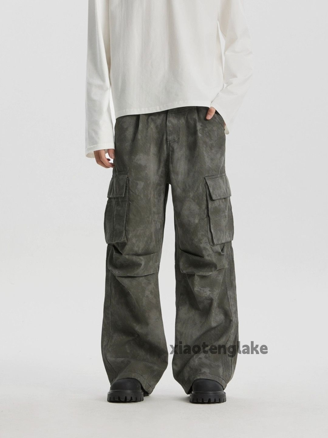 Designer × Japanese Brand × Vintage utility military skate hiphop pleated pattern cargo pants Size US 34 / EU 50 - 2 Thumbnail