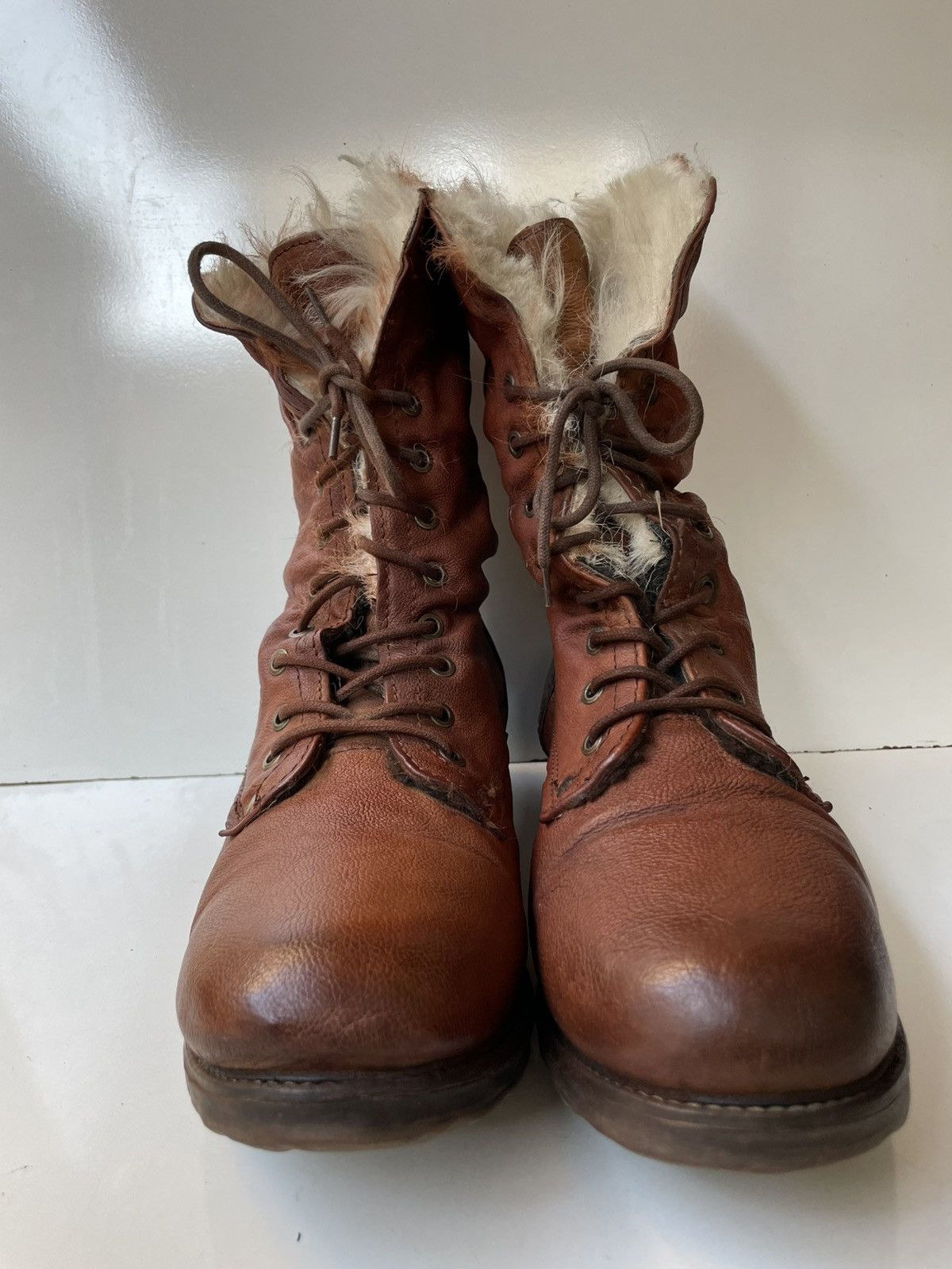 A.S.98 A.S.98 Airstep Fur Leather Brown Boots EUR 41 / USA 9.5-10 Size US 10 / IT 40 - 11 Thumbnail