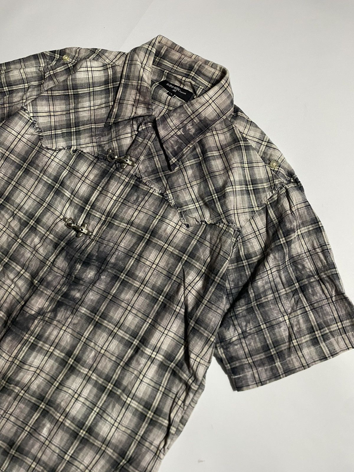 In The Attic IN THE ATTIC HOMME PLAID DYED WITH BUCKLED LOCK BUTTON UP Size US L / EU 52-54 / 3 - 2 Thumbnail