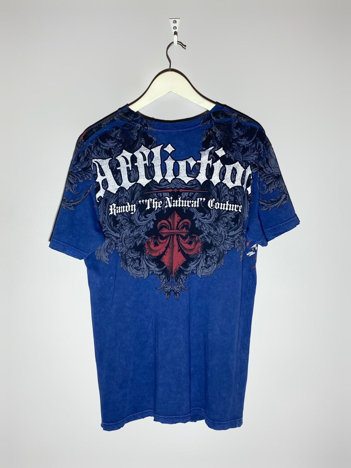 Affliction 🔥 AFFLICTION USA FLAG TEE METAL CROSS TATTOO STYLE 00s Size US XL / EU 56 / 4 - 2 Thumbnail