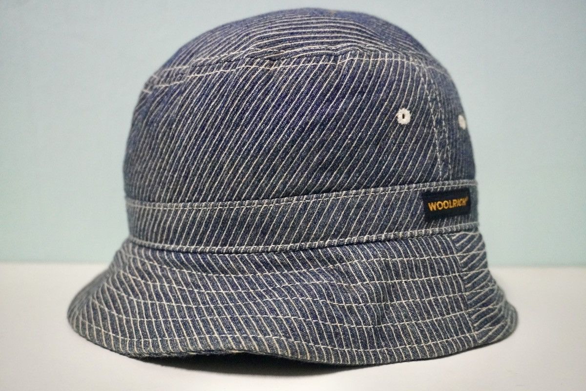 Vintage × Woolrich Woolen Mills Woolrich blue denim bucket hat vintage head gear Size ONE SIZE - 2 Thumbnail