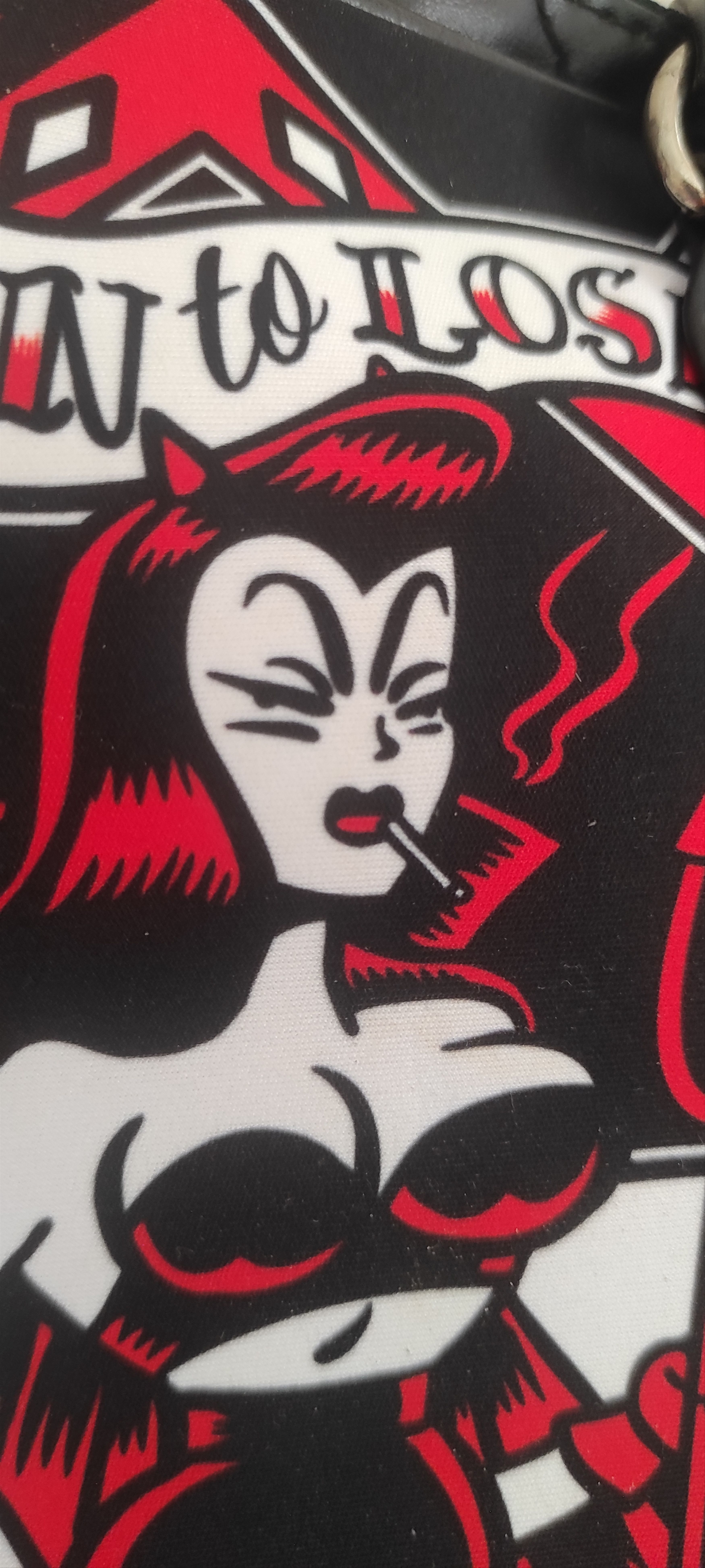 Other Small Liquor Brand Born to Lose Pin-Up Rockabilly Handbag Size ONE SIZE - 23 Thumbnail