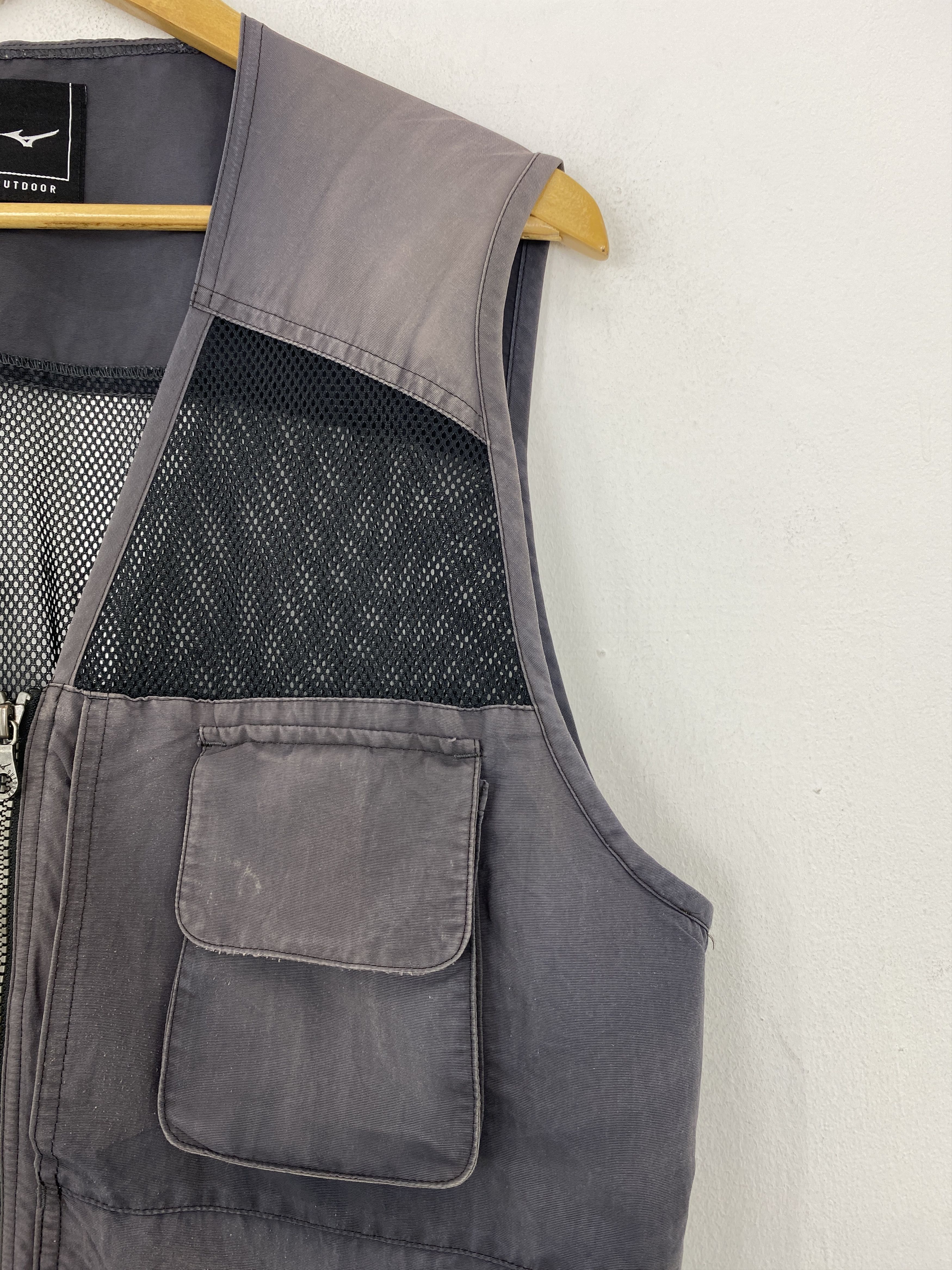 Japanese Brand Vintage Mizuno Outdoor Multi Pocket Tactical Vest J1839 Size US XL / EU 56 / 4 - 7 Thumbnail