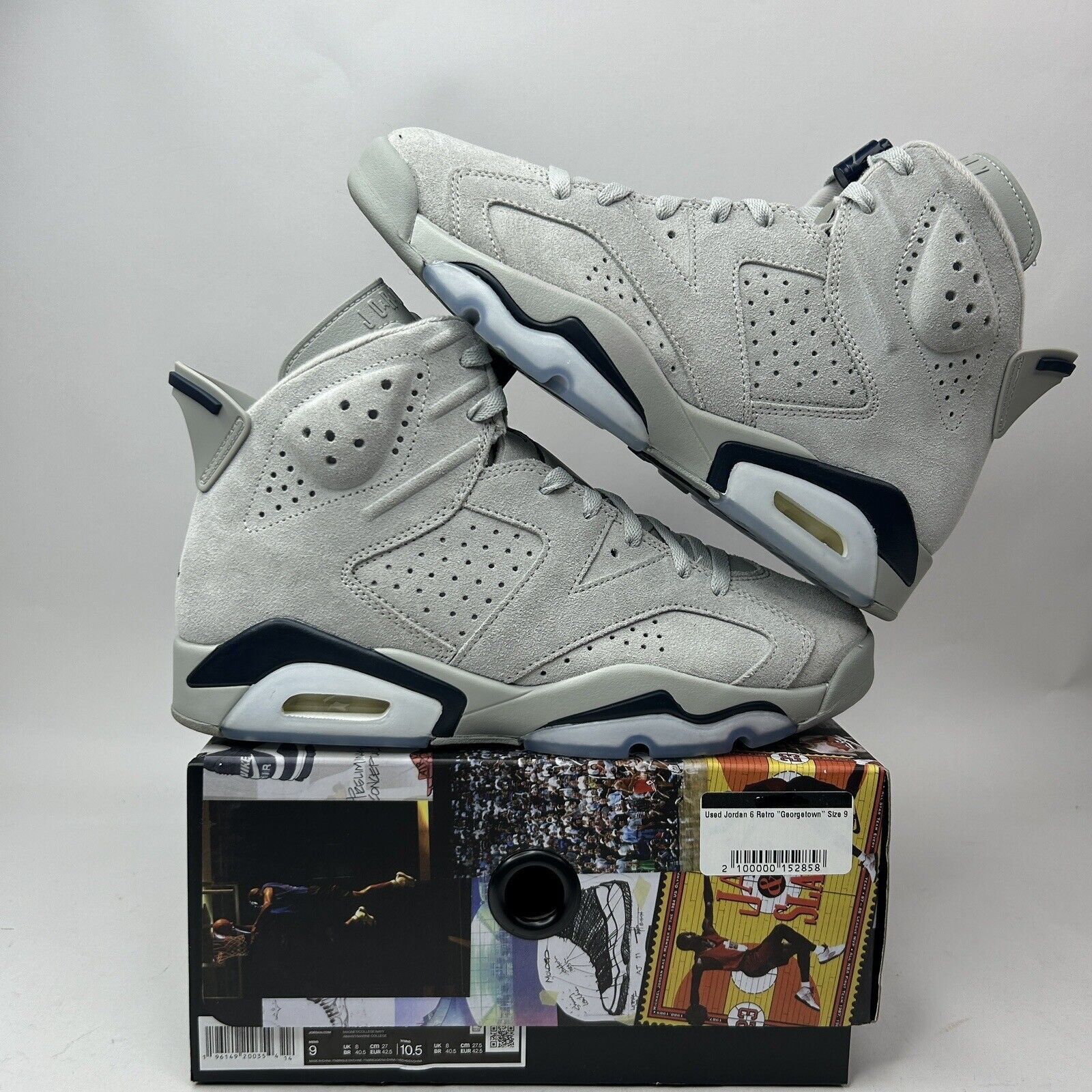 Nike Nike Air Jordan 6 Retro “Georgetown” 2023 Size US 9 / EU 42 - 1 Thumbnail