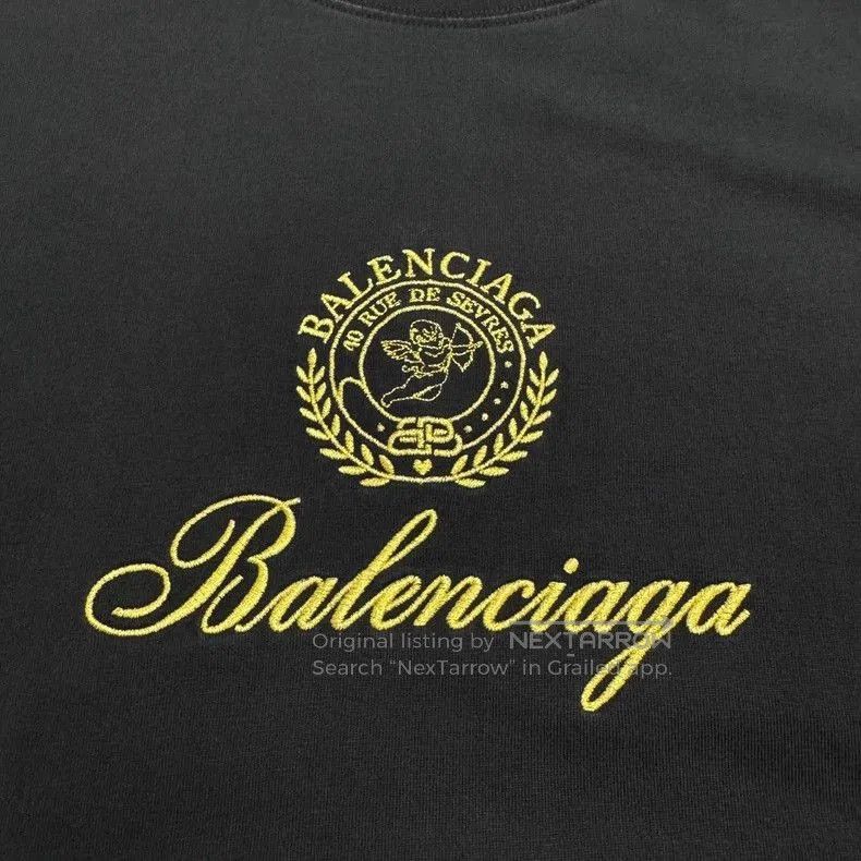 Balenciaga Balenciaga Gold Cupid Embroidered T-shirt. Size US M / EU 48-50 / 2 - 3 Thumbnail