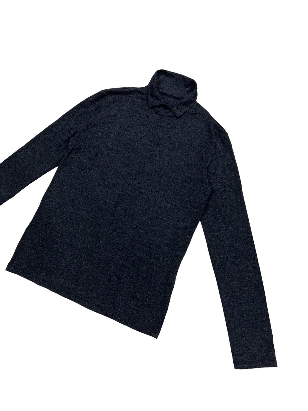 Final Home Steve Jobs Cuff Collar Rayon Blend Long Sleeve Shirt Miyake Size US M / EU 48-50 / 2 - 1 Thumbnail