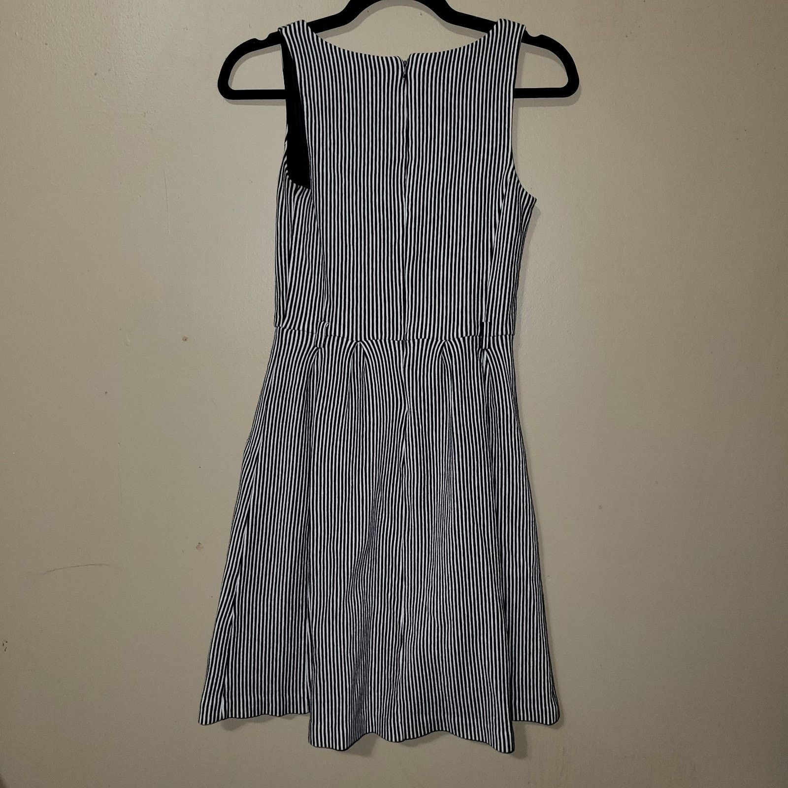 & Other Stories Elle • Vertical Stripe Fit n Flare Sheath Dress SZ 4 Size S / US 4 / IT 40 - 7 Thumbnail