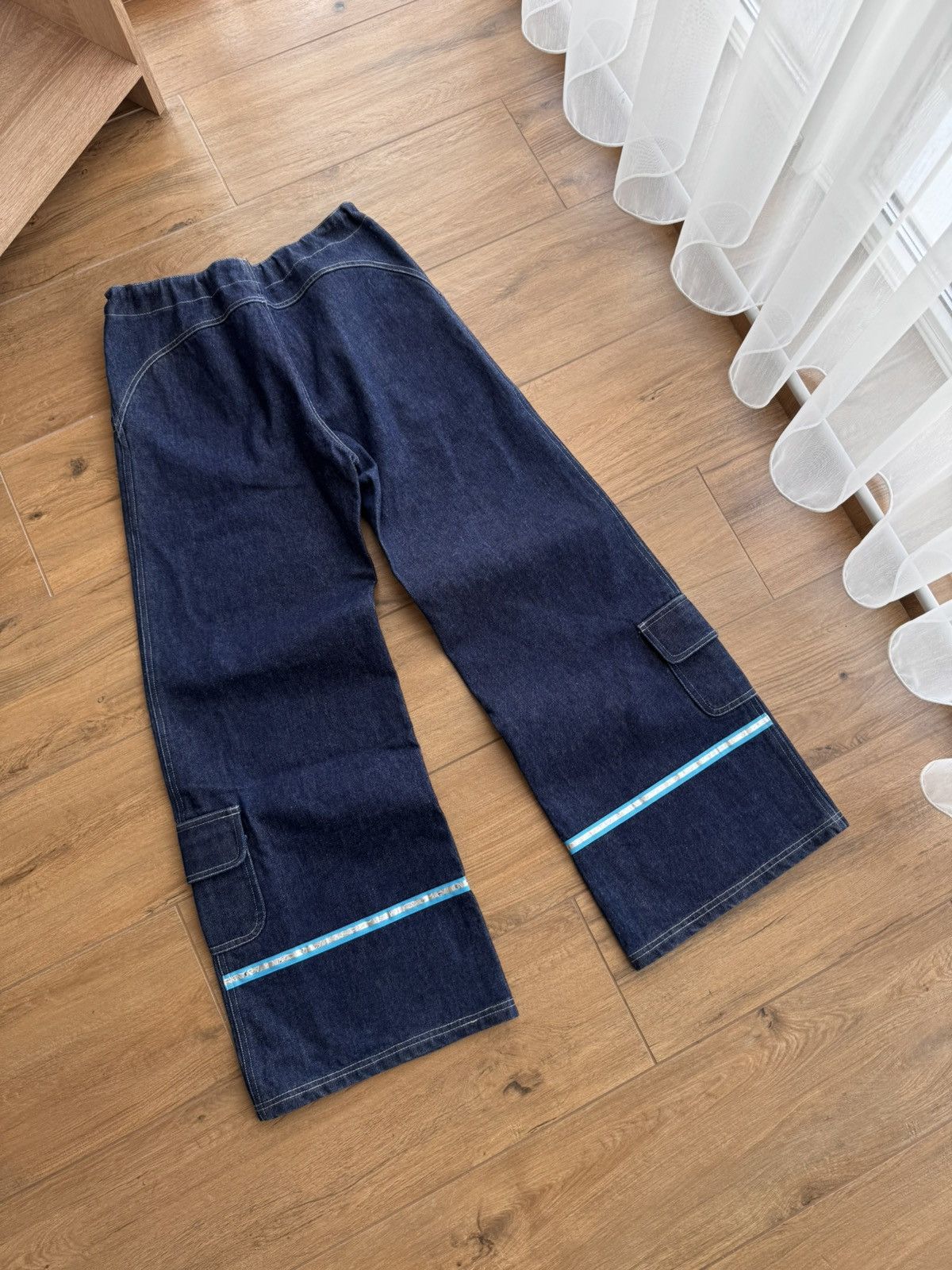 Japanese Brand × Vintage Vintage Auruze for Beau Baker 90s Skate Wide Leg Denim Jeans Size US 30 / EU 46 - 16 Thumbnail