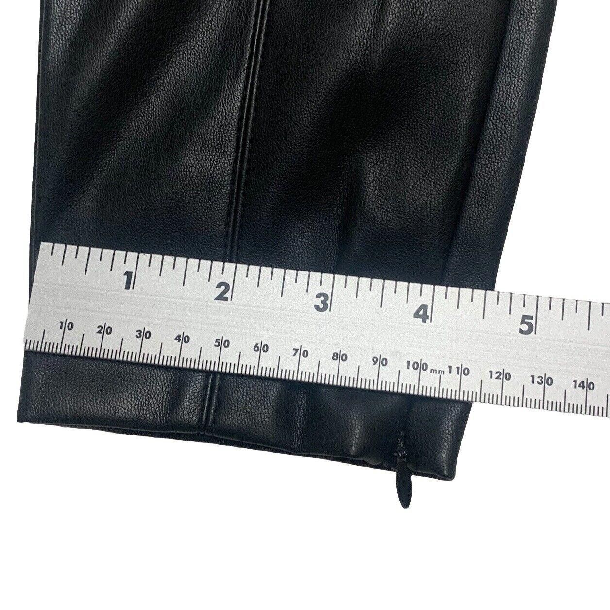 Zara Zara Faux Leather Pants Black S High Rise Skinny Size 28" / US 6 / IT 42 - 11 Thumbnail