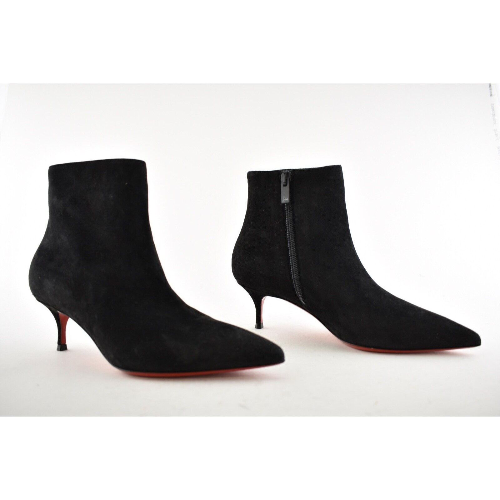 Christian Louboutin Christian Louboutin So Kate Booty 55 Black Suede Ankle Size US 5 / IT 35 - 3 Thumbnail