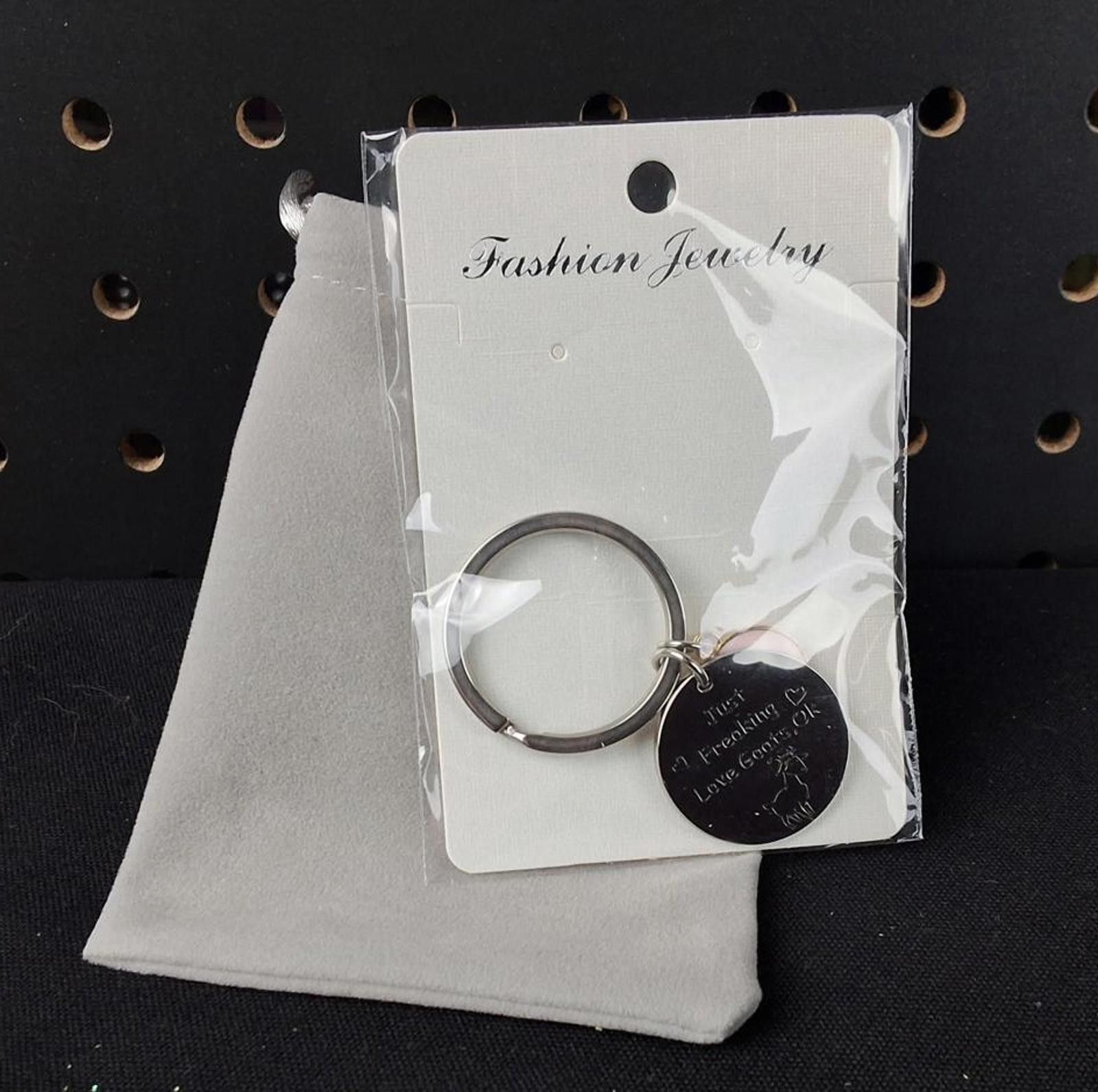 Genetic Manipulation Shinichiro Kuriya Fun Goat Lover Keychain with Heart Charm - Unique Gift! Size ONE SIZE - 3 Thumbnail