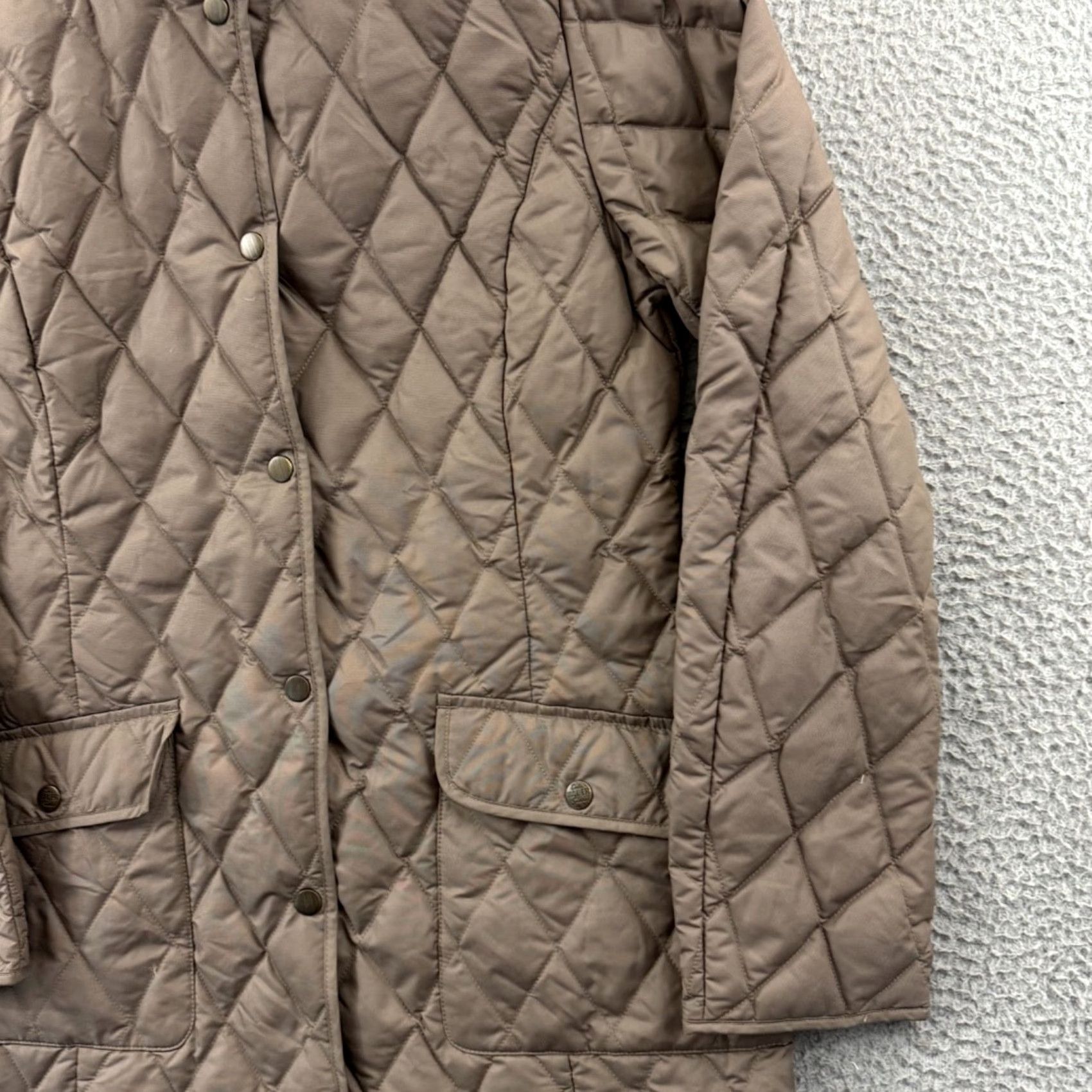 Eddie Bauer Eddie Bauer Puffer Jacket Women Small Brown EB550 Goose Down Quilted Lightweight Jacket Size S / US 4 / IT 40 - 5 Thumbnail