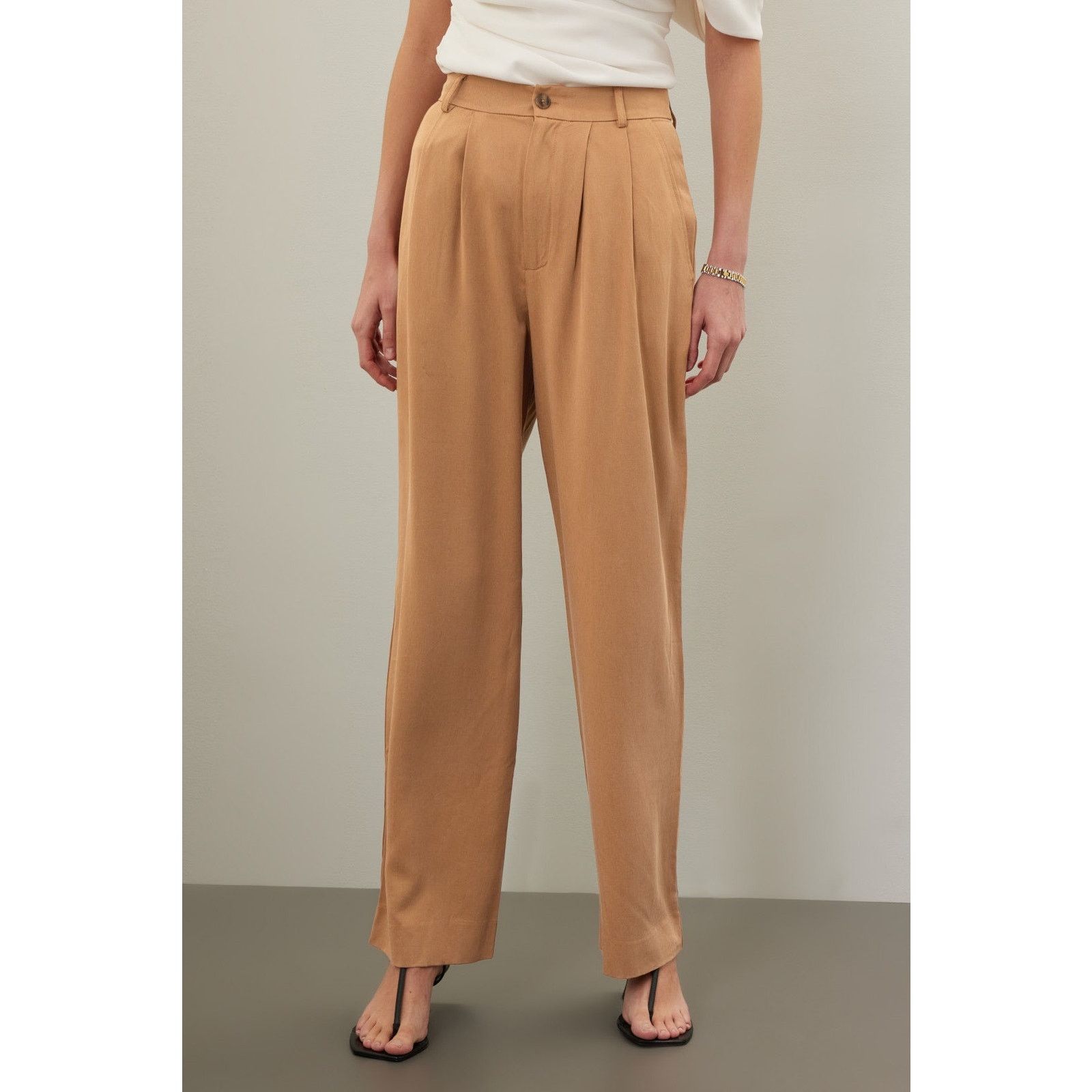 RTR Reformation Sz Mason Pleated Wide Leg High Waist Pants
