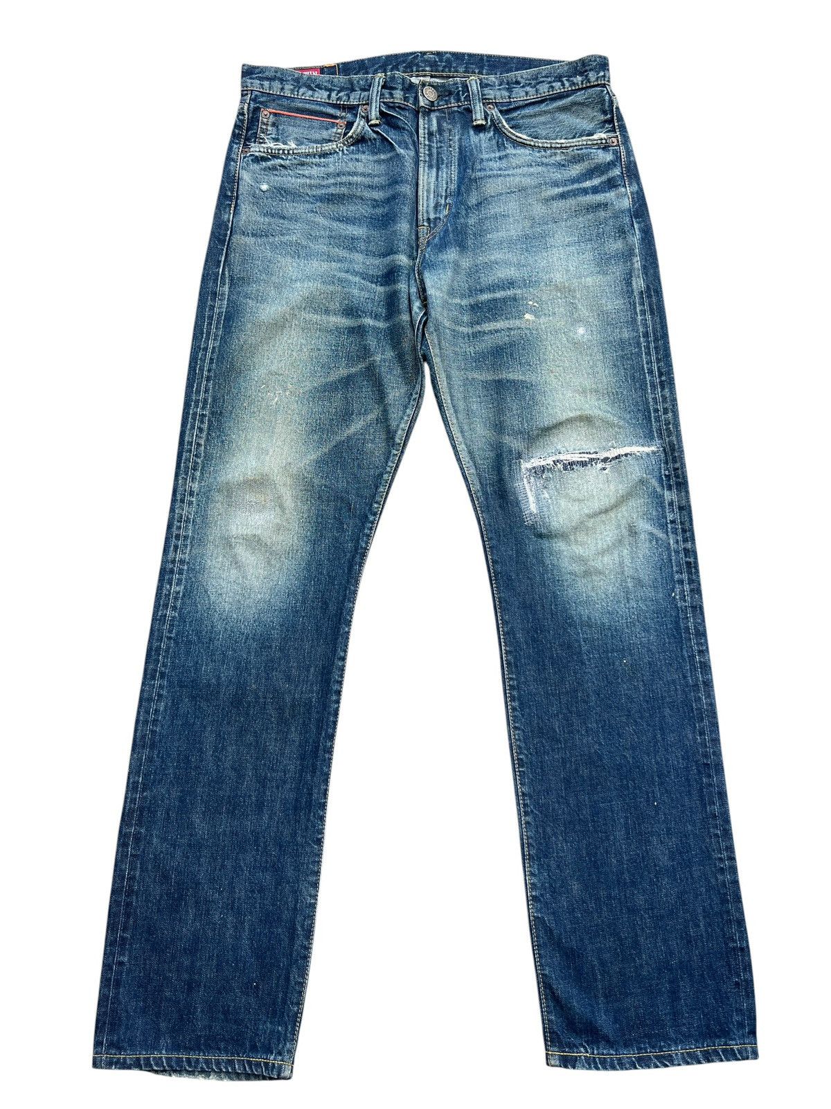 Edwin Vintage Edwin Selvedge Distressed Denim Jeans 36x34 Size US 36 / EU 52 - 2 Thumbnail