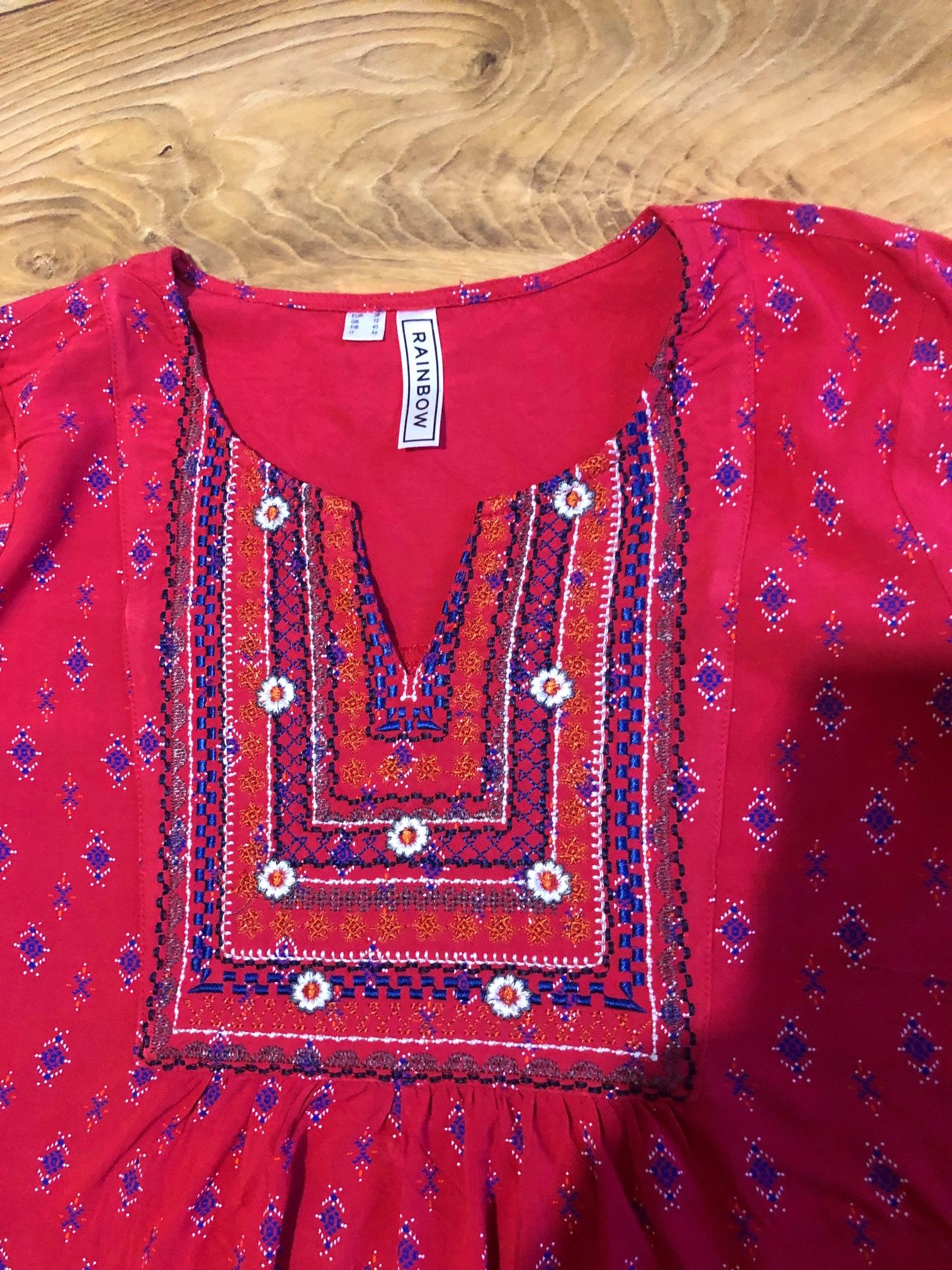 Rainbow Ethno dress/blouse size 38 Rainbow Size M / US 6-8 / IT 42-44 - 4 Thumbnail