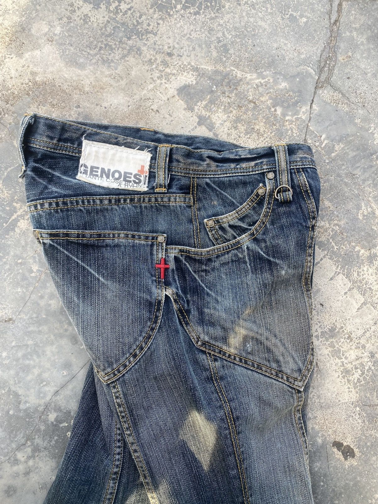 If Six Was Nine GENOESE Vampire Flared Jeans Size US 27 - 9 Thumbnail