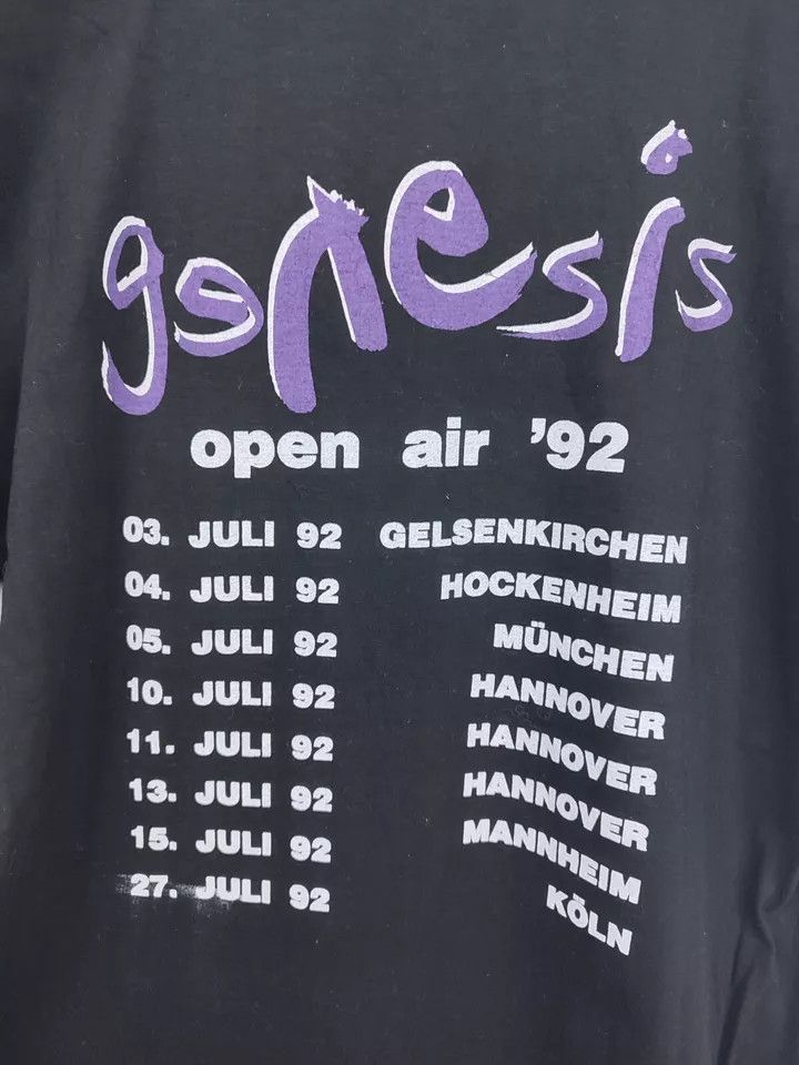 Vintage Vintage 1992 Genesis Open Air European Tour t shirt Size L Size US L / EU 52-54 / 3 - 10 Thumbnail