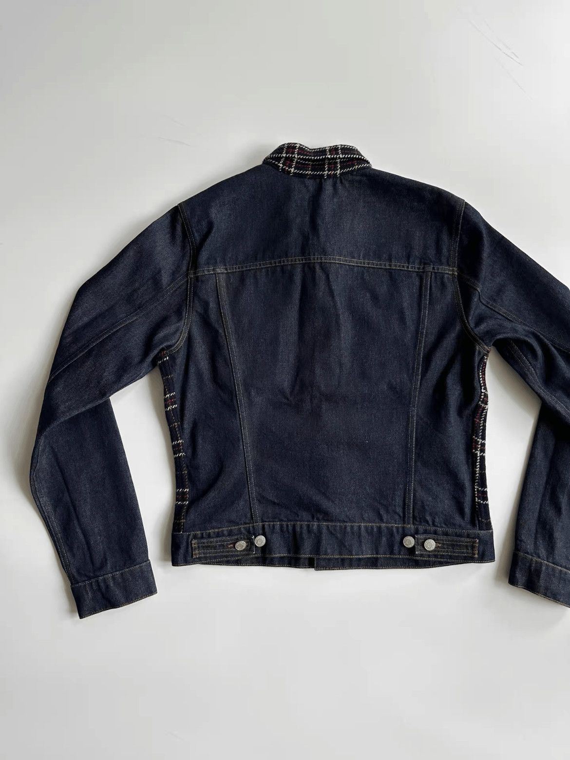Dries Van Noten Dries Van Noten Plaid Joint Denim Jacket Size US M / EU 48-50 / 2 - 4 Thumbnail