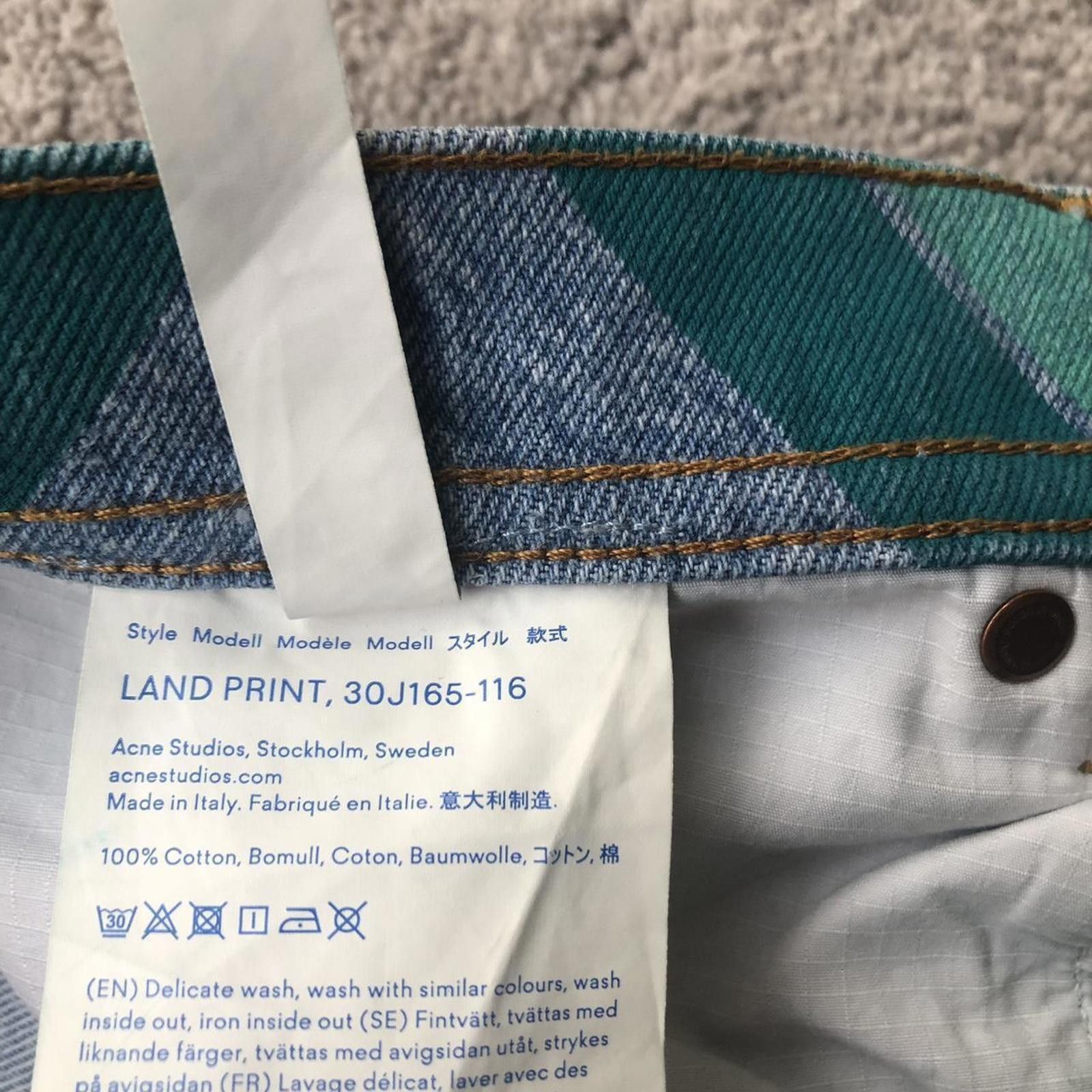 Acne Studios Acne Studios Land Print Denim Jeans Size US 30 / EU 46 - 4 Thumbnail